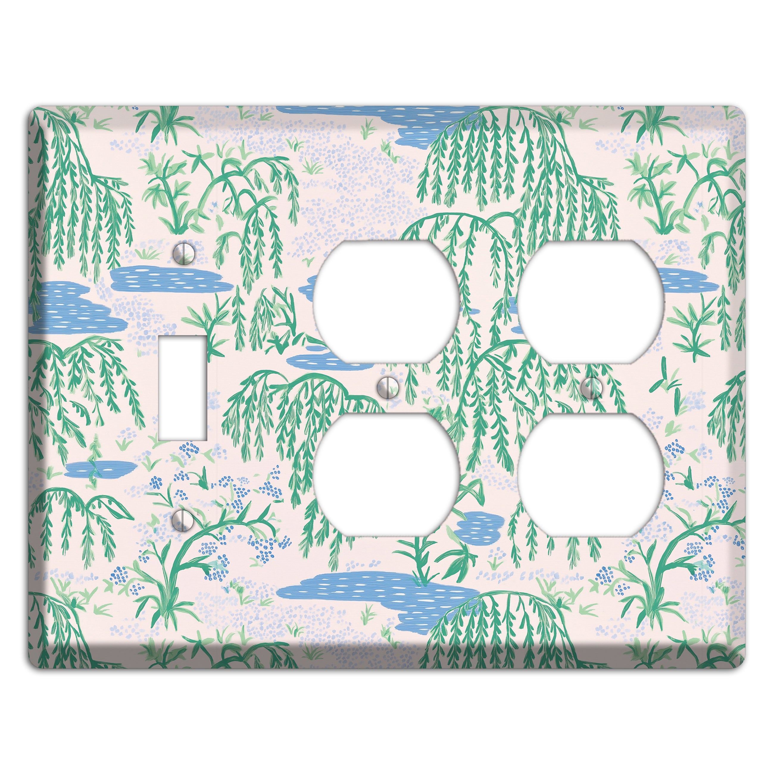 Willow & Still Water Toggle / 2 Duplex Wallplate