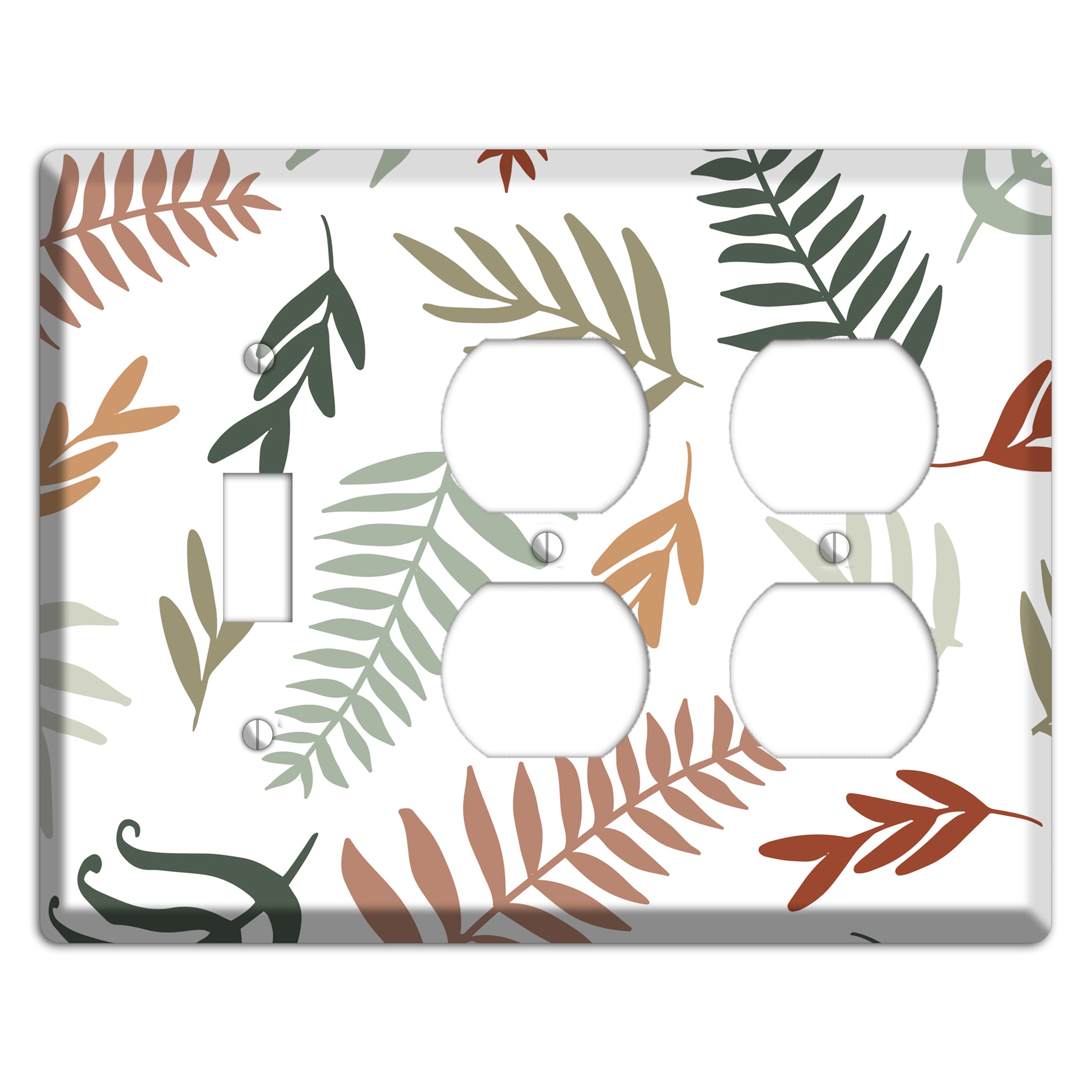 Foliage Adrift Toggle / 2 Duplex Wallplate