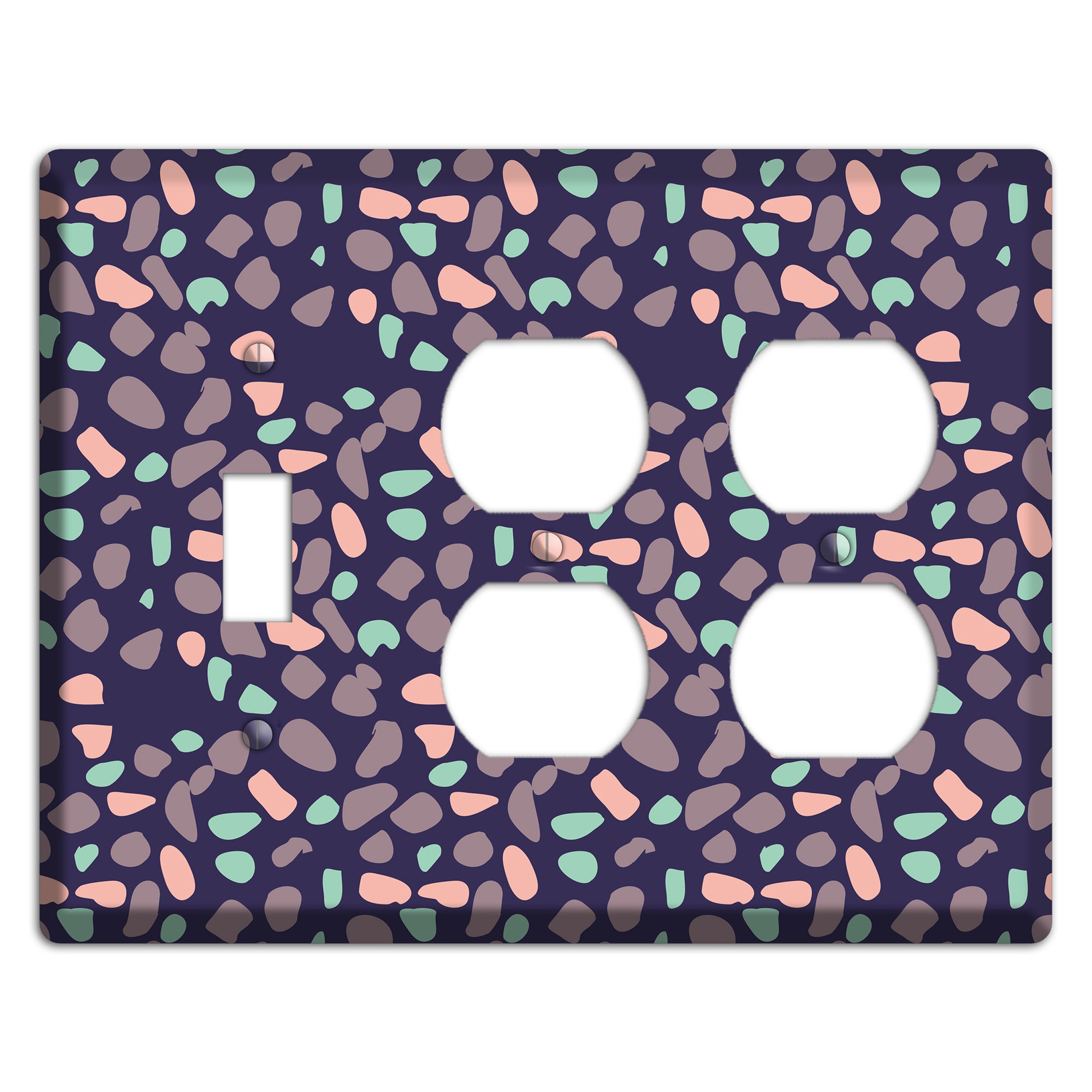 Cosmic Sprinkle Toggle / 2 Duplex Wallplate