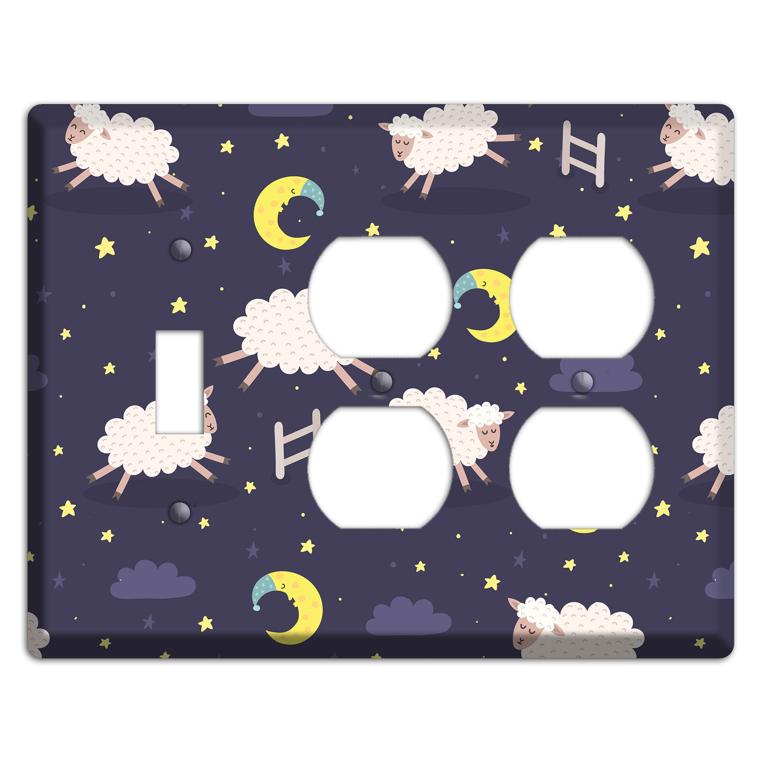 Counting Sheep Toggle / 2 Duplex Wallplate
