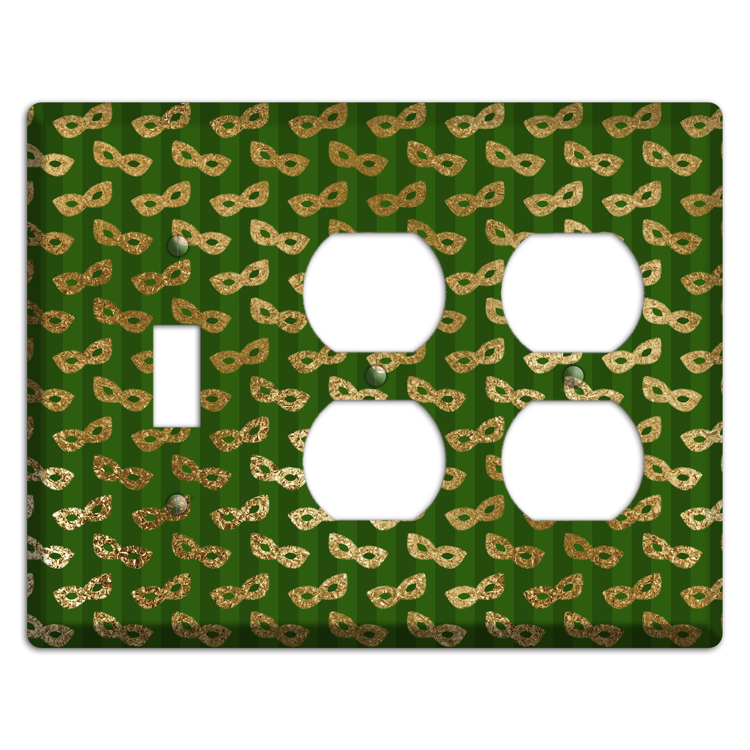 Golden Disguise Toggle / 2 Duplex Wallplate