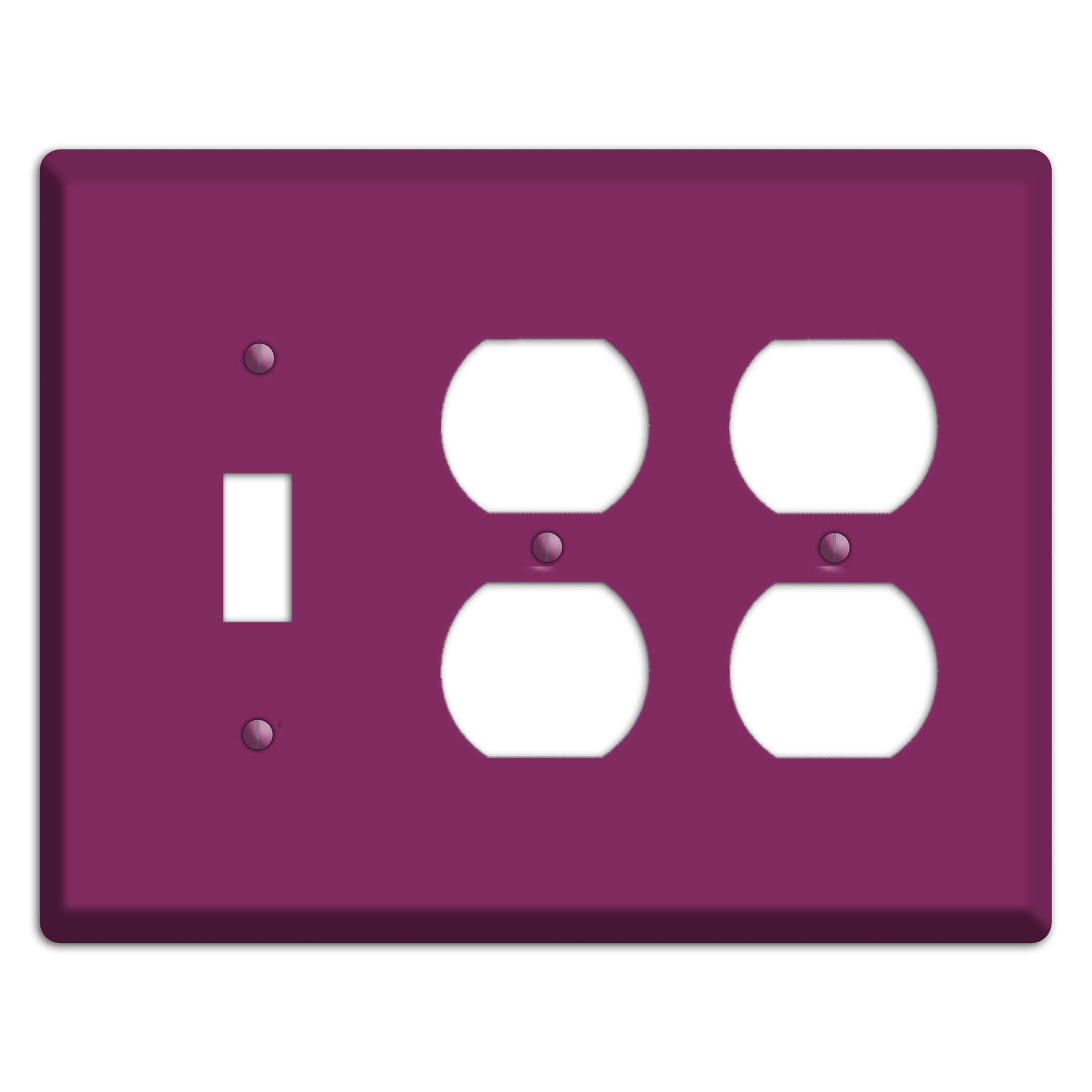 Baxter Plum Wine Toggle / 2 Duplex Wallplate