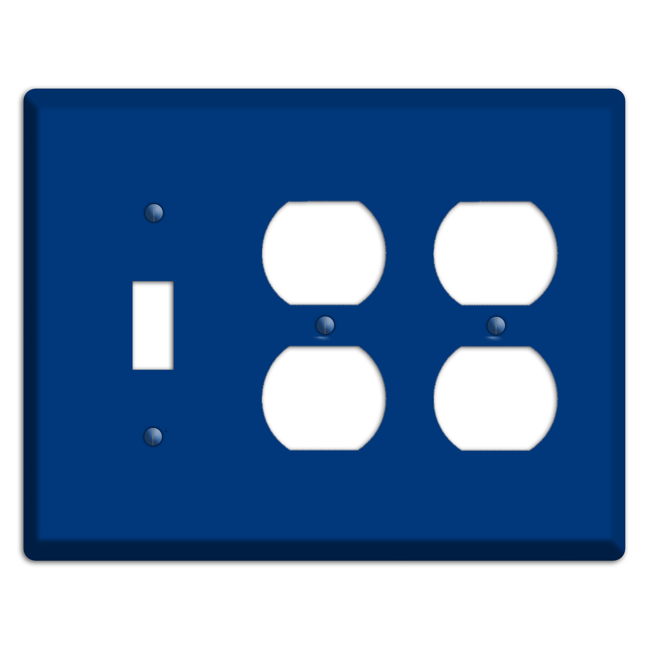 Baxter Simply Blue Toggle / 2 Duplex Wallplate