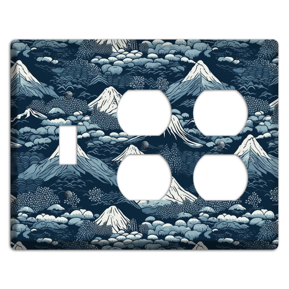 Summit & Fog Toggle / 2 Duplex Wallplate