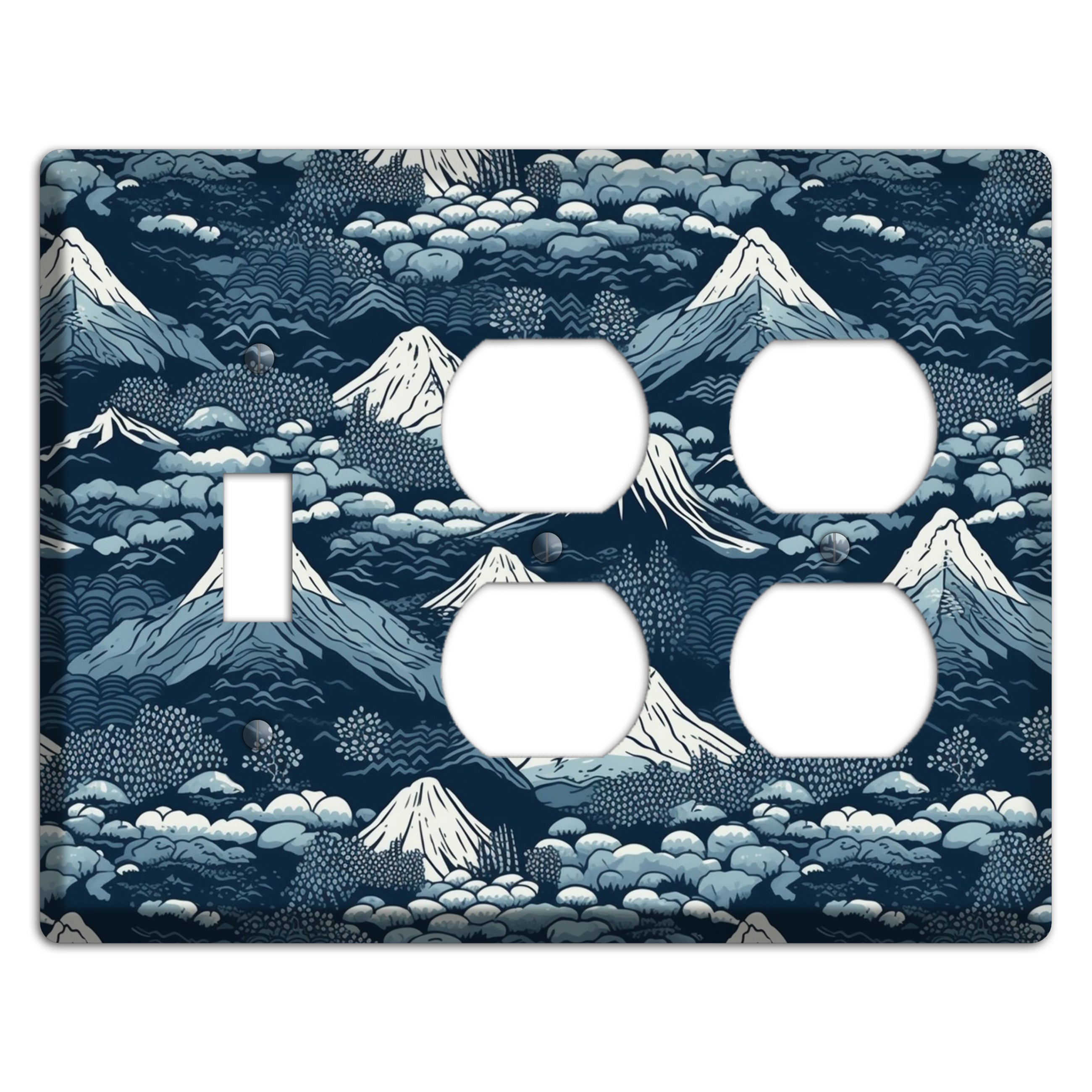 Summit & Fog Toggle / 2 Duplex Wallplate