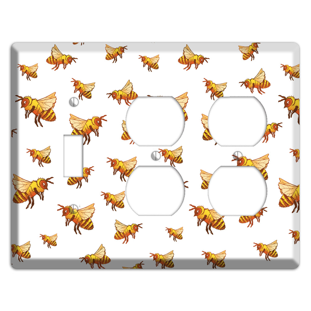 Golden Swarm Dance Toggle / 2 Duplex Wallplate
