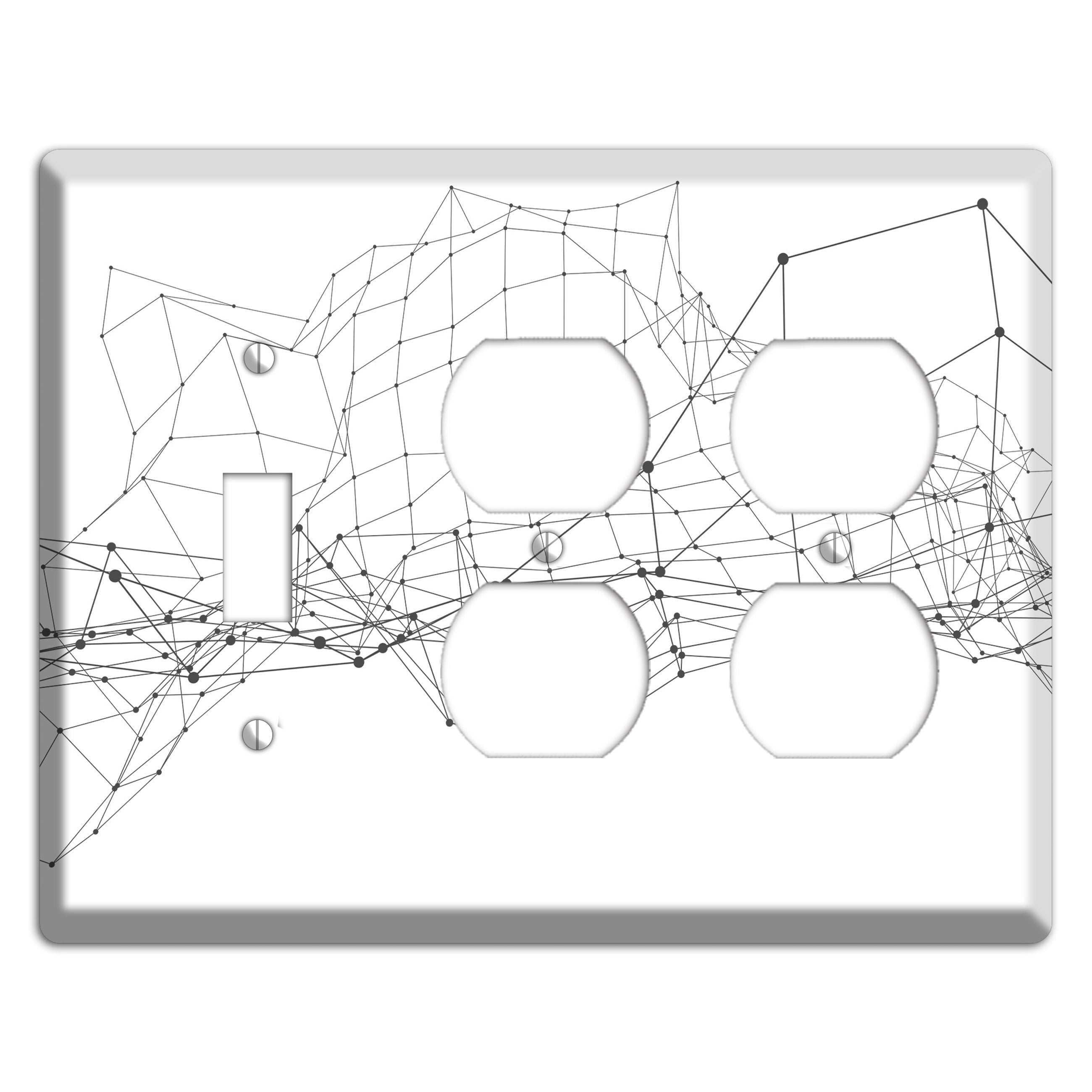 Phantom Mesh Drift Toggle / 2 Duplex Wallplate