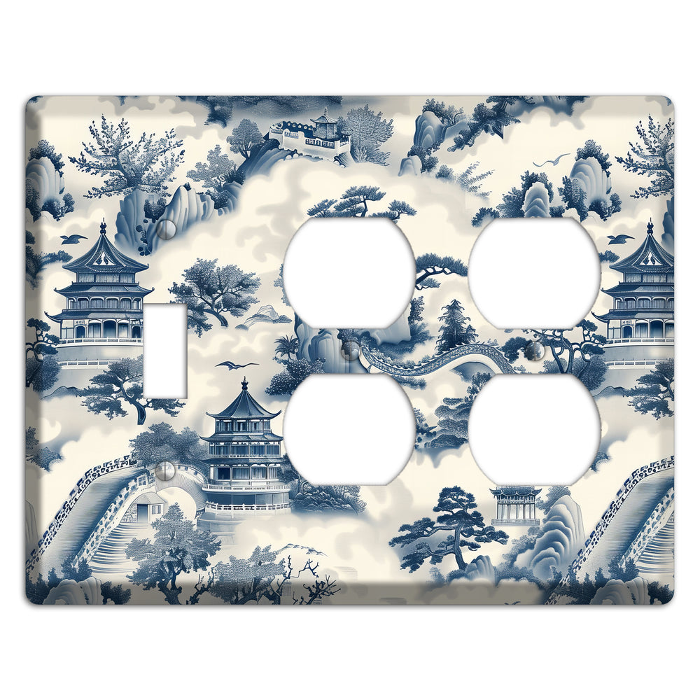 Imperial Mist Toggle / 2 Duplex Wallplate