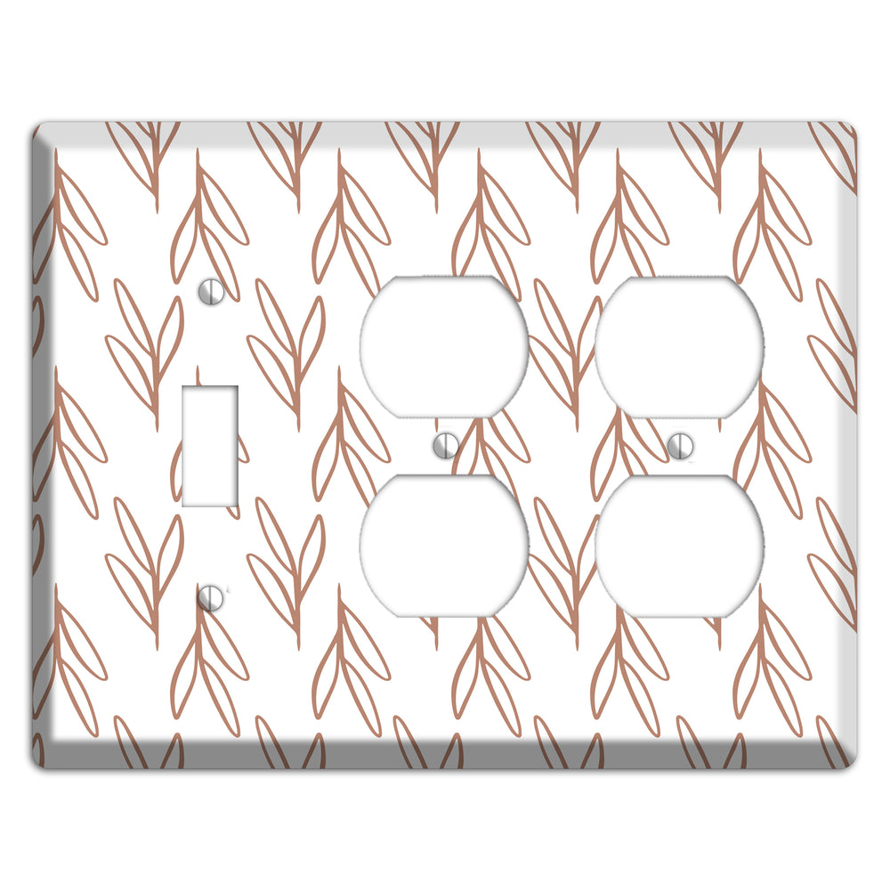 Whisper & Stem Toggle / 2 Duplex Wallplate