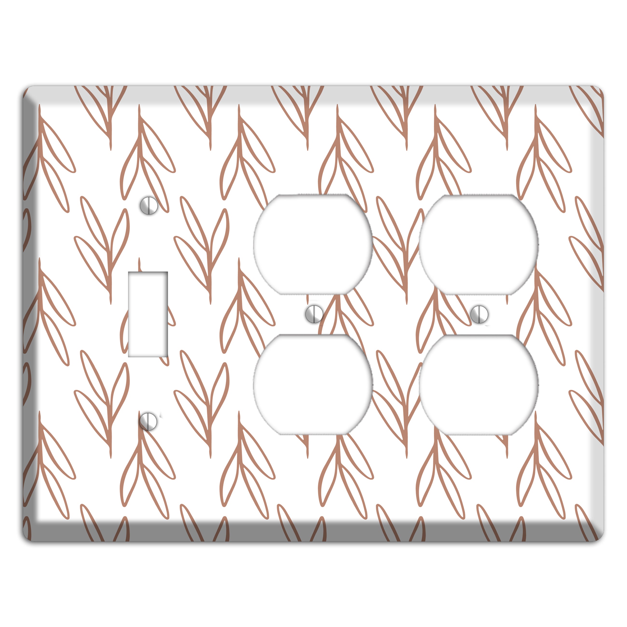 Whisper & Stem Toggle / 2 Duplex Wallplate