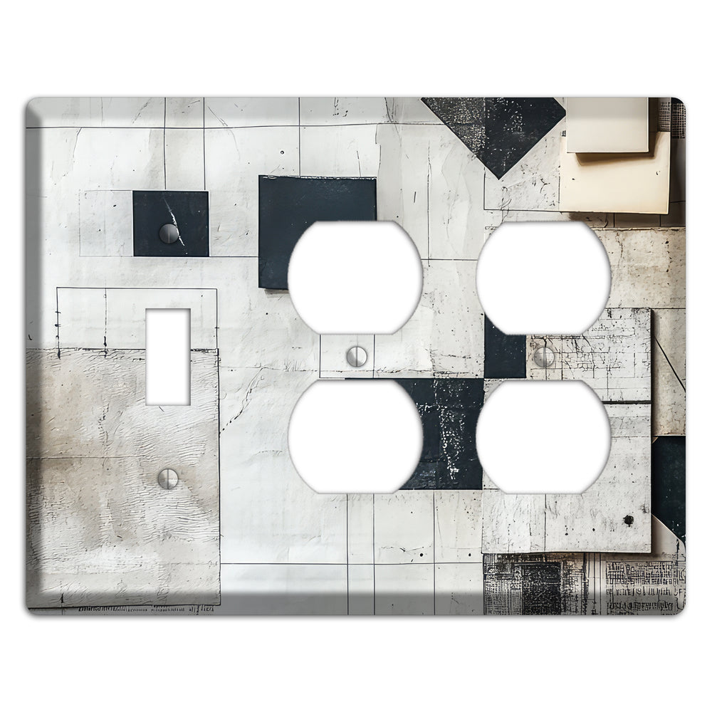 Ledger & Silence Toggle / 2 Duplex Wallplate