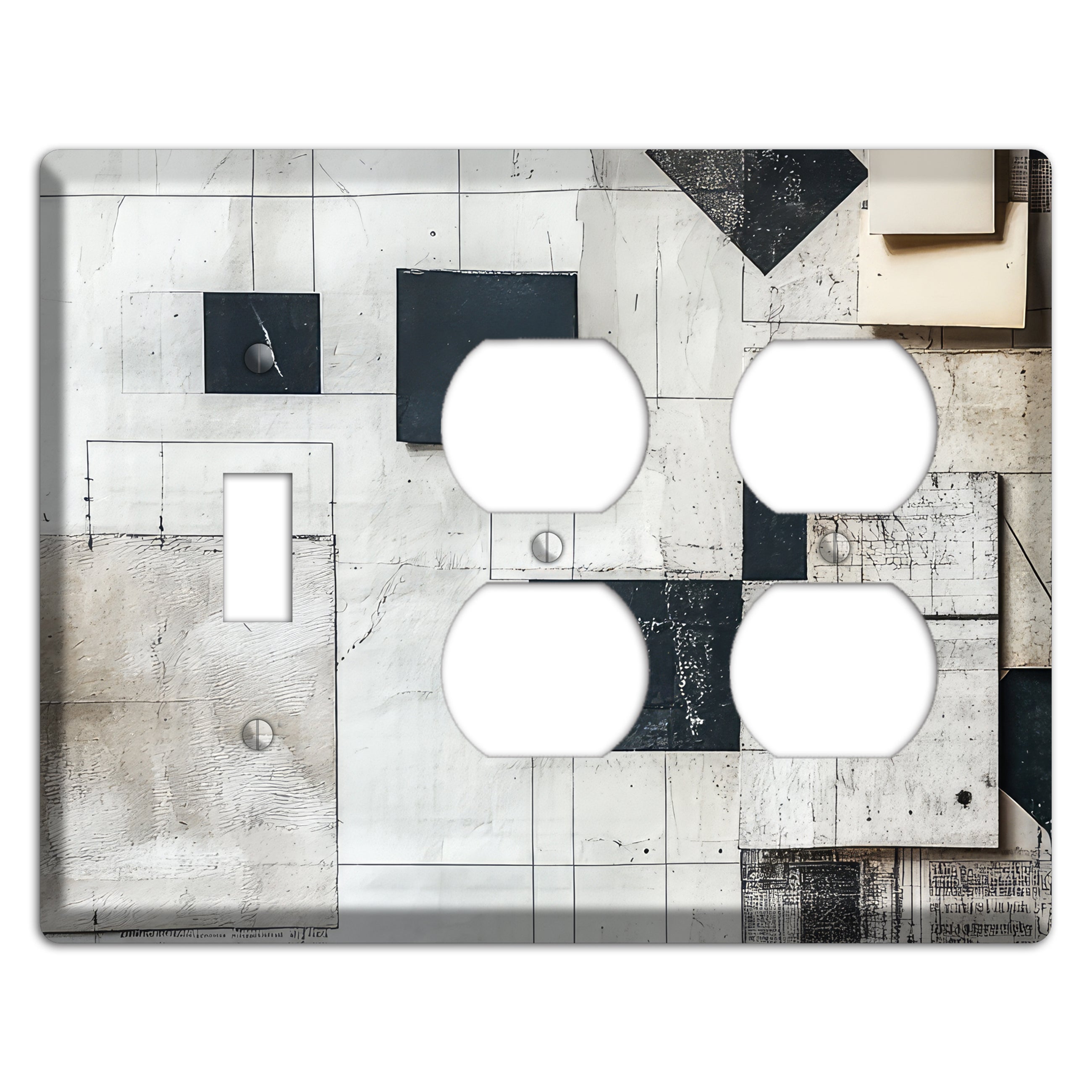 Ledger & Silence Toggle / 2 Duplex Wallplate