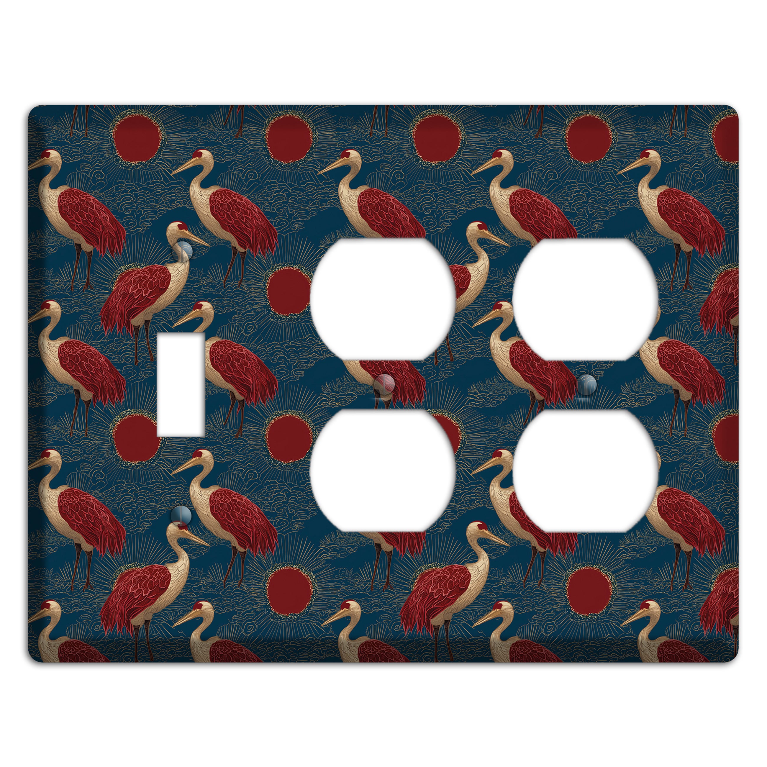 Indigo Sun Vigil Toggle / 2 Duplex Wallplate