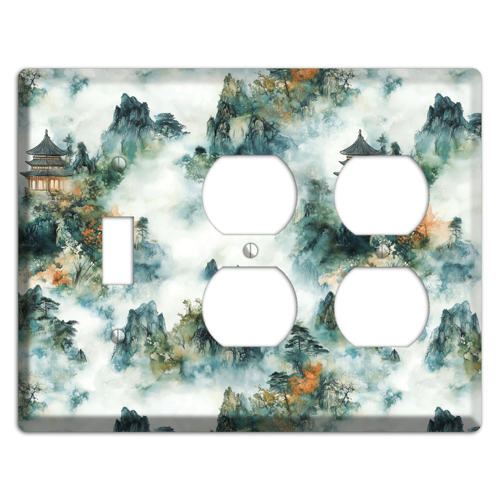 Pavilions in the Mist Toggle / 2 Duplex Wallplate