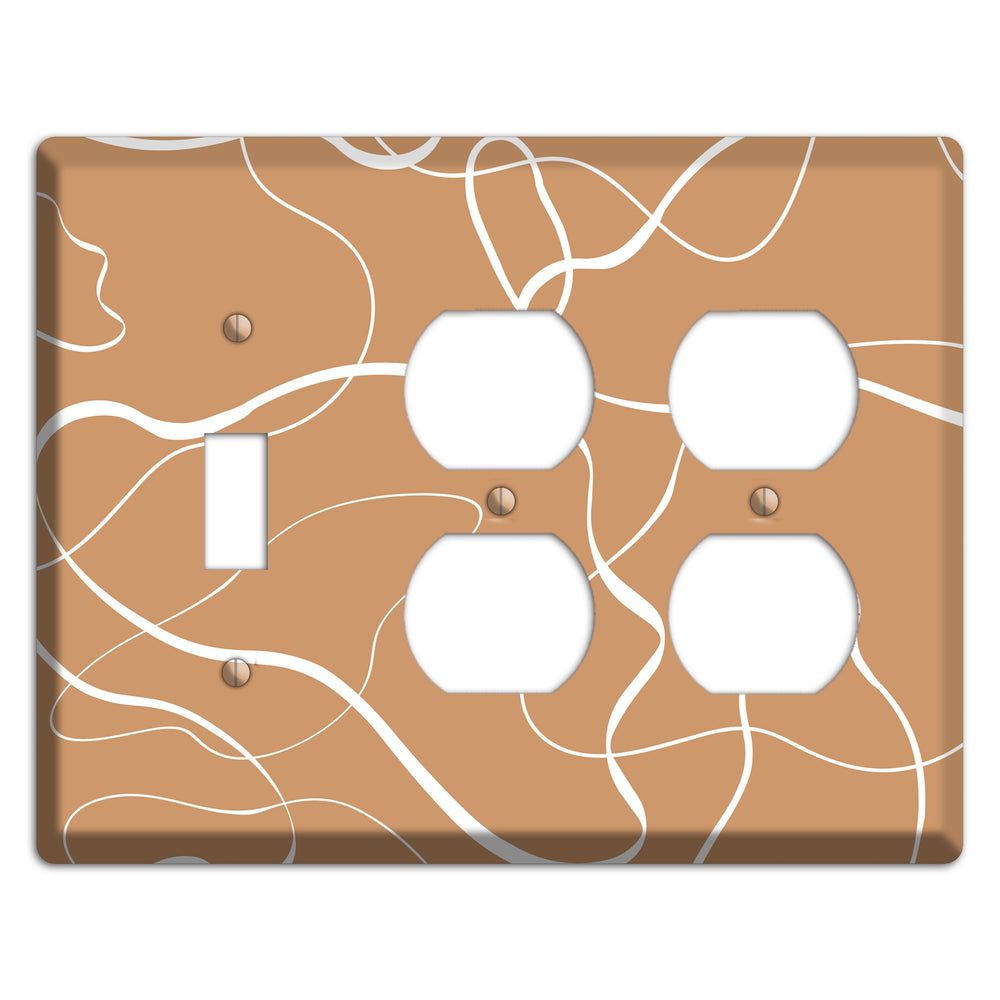 Wandering Thread Toggle / 2 Duplex Wallplate