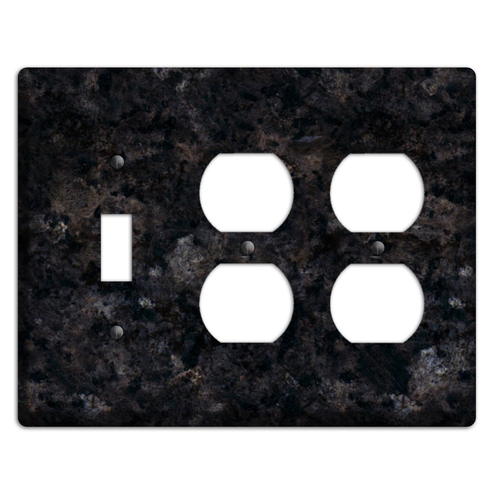 Ubatuba Granite Toggle / 2 Duplex Wallplate