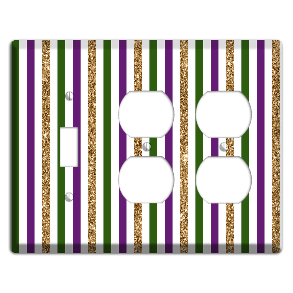 Carnival Stripes: Lumi√®re Toggle / 2 Duplex Wallplate
