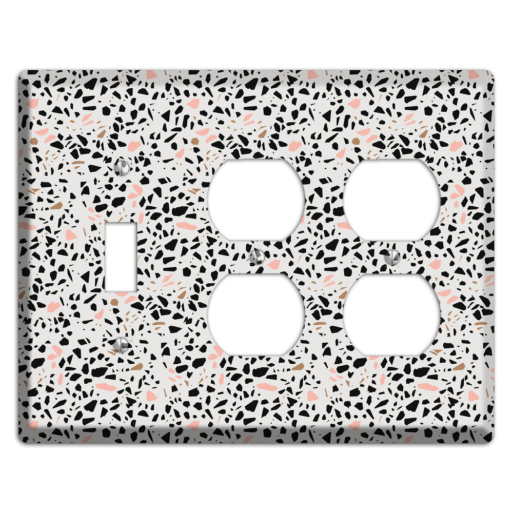 Monochrome Mix Toggle / 2 Duplex Wallplate