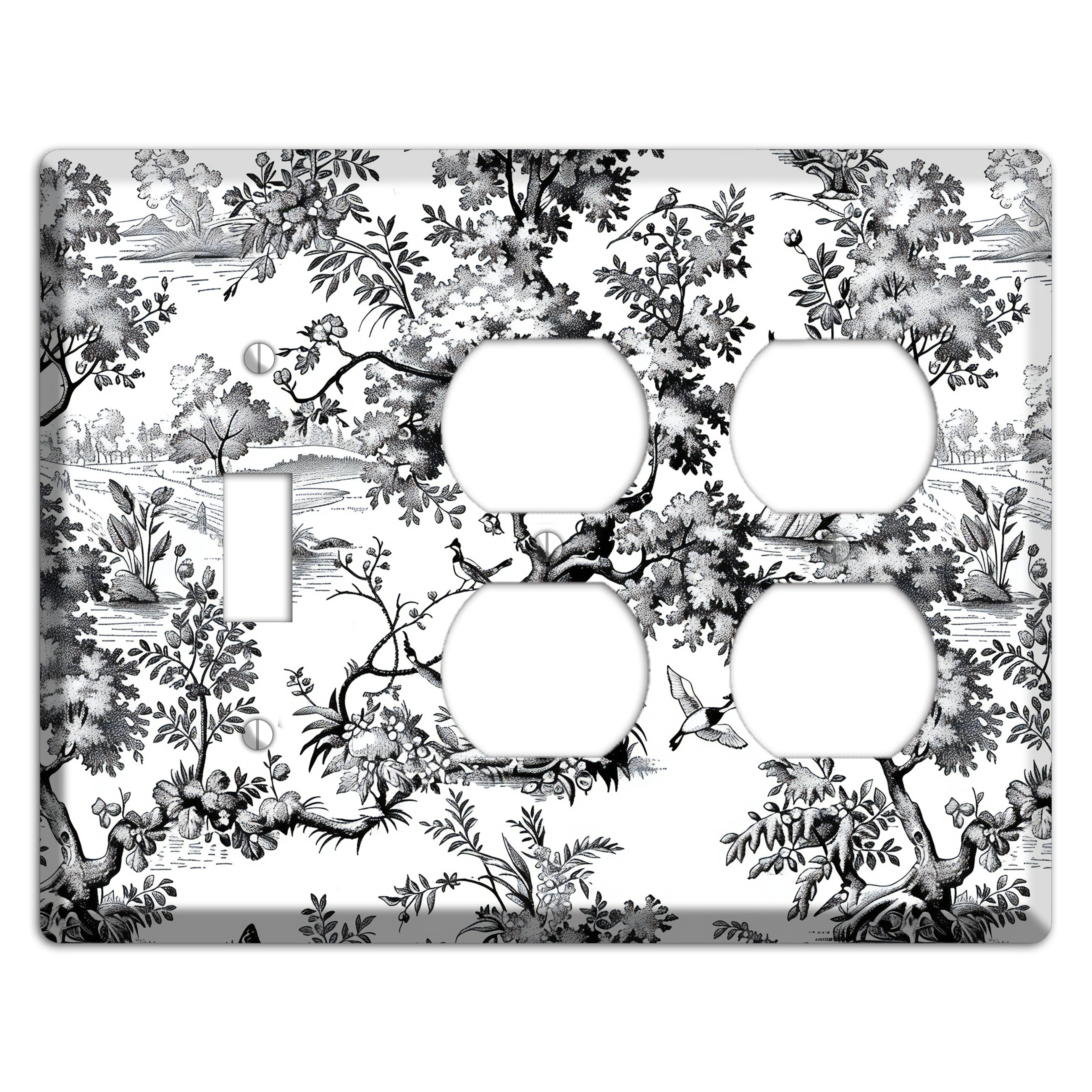 Pastoral Ink Reverie Toggle / 2 Duplex Wallplate