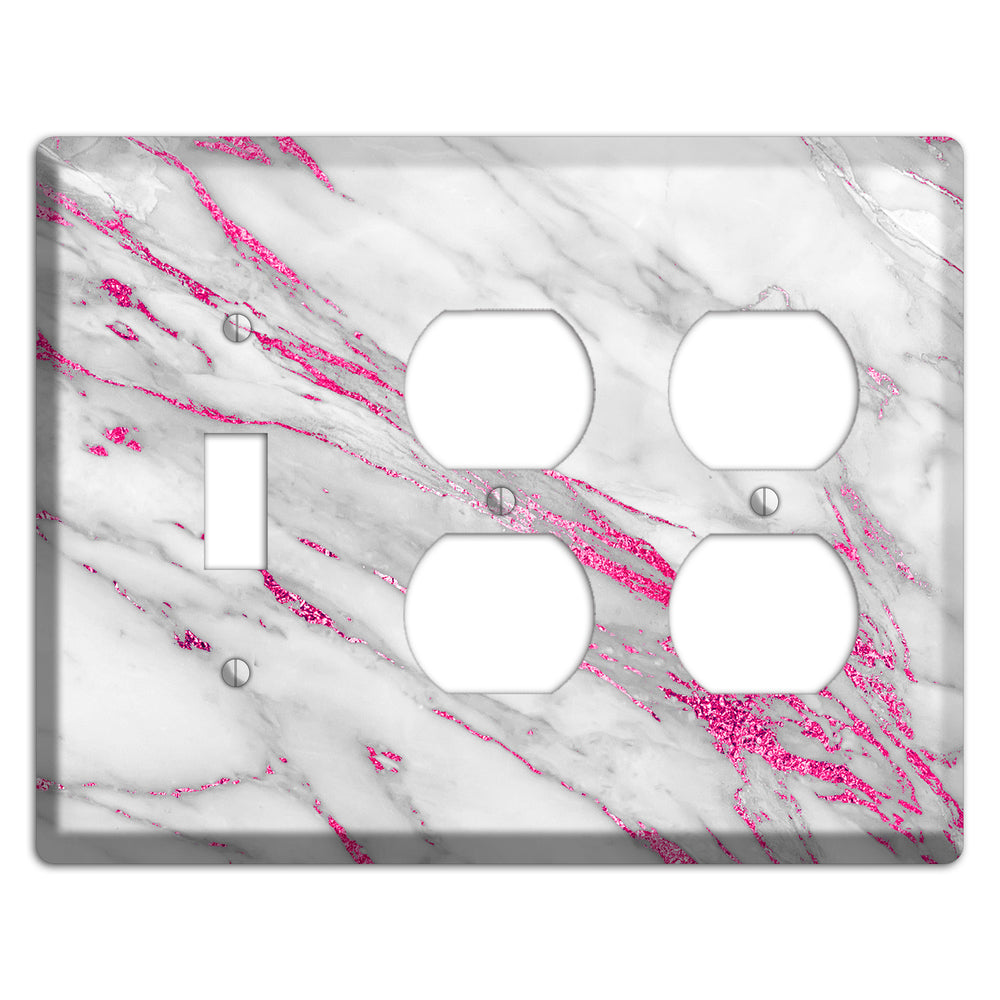 Can Can Marble Toggle / 2 Duplex Wallplate