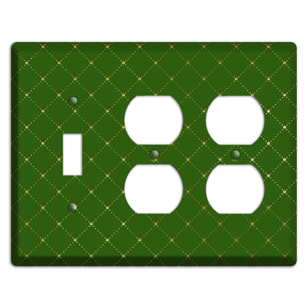 Beaded Lattice Toggle / 2 Duplex Wallplate
