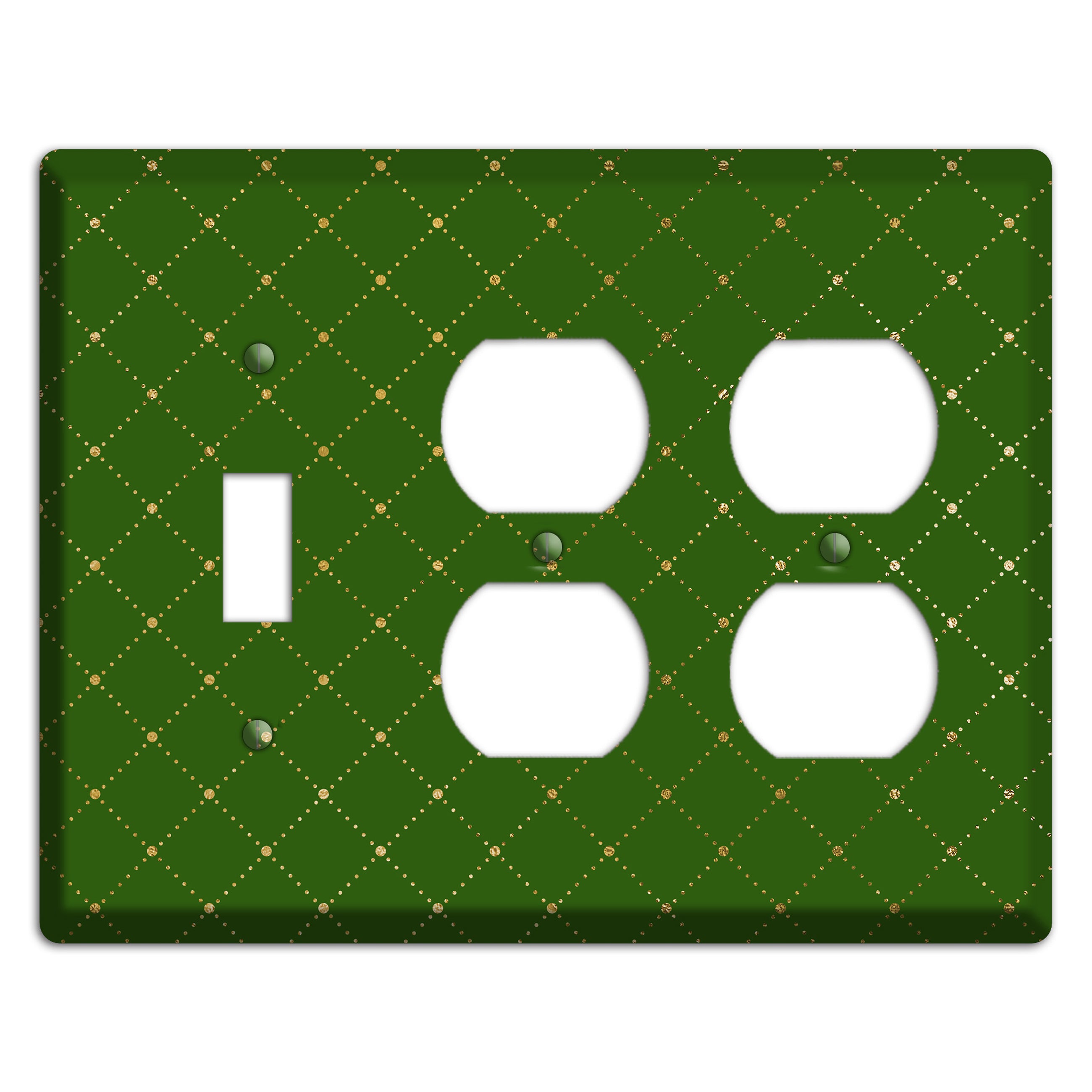 Beaded Lattice Toggle / 2 Duplex Wallplate