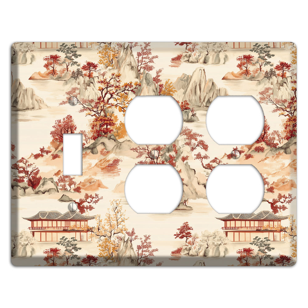 Mountain Autumn Reverie Toggle / 2 Duplex Wallplate