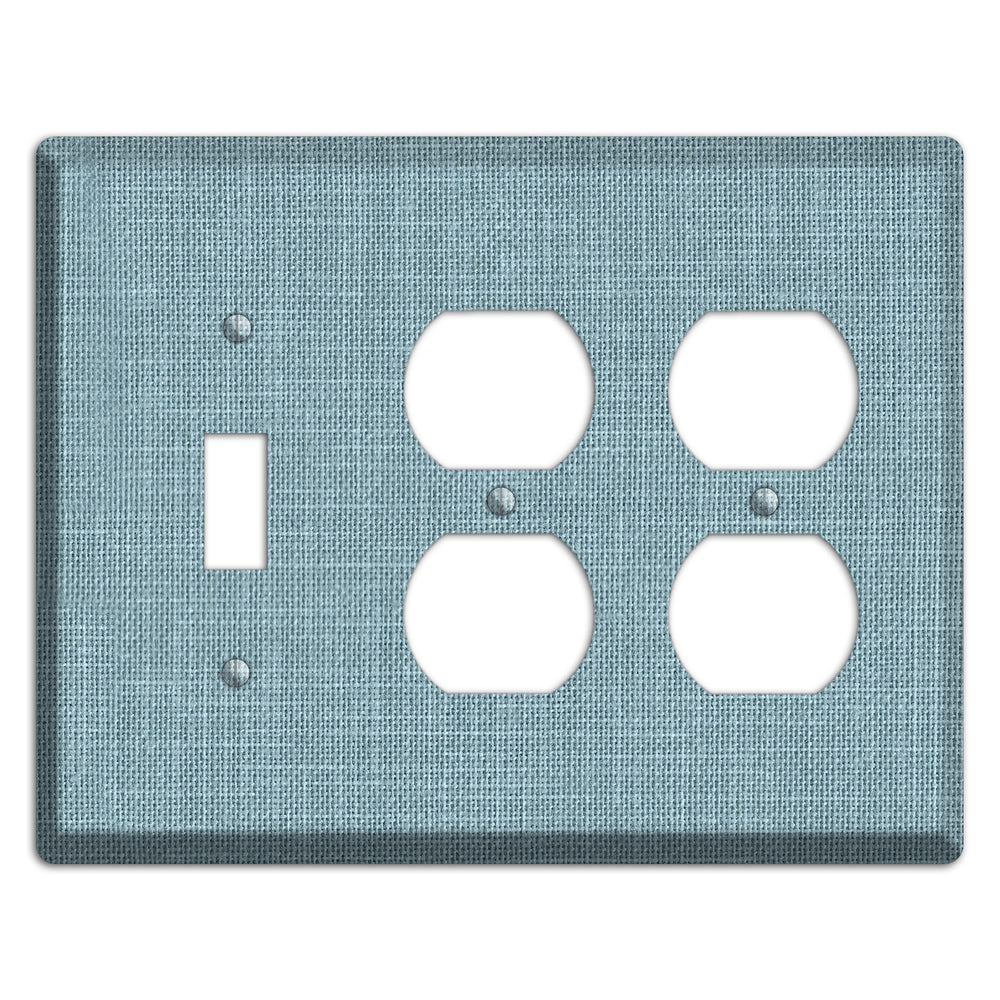 Linen Sky Toggle / 2 Duplex Wallplate