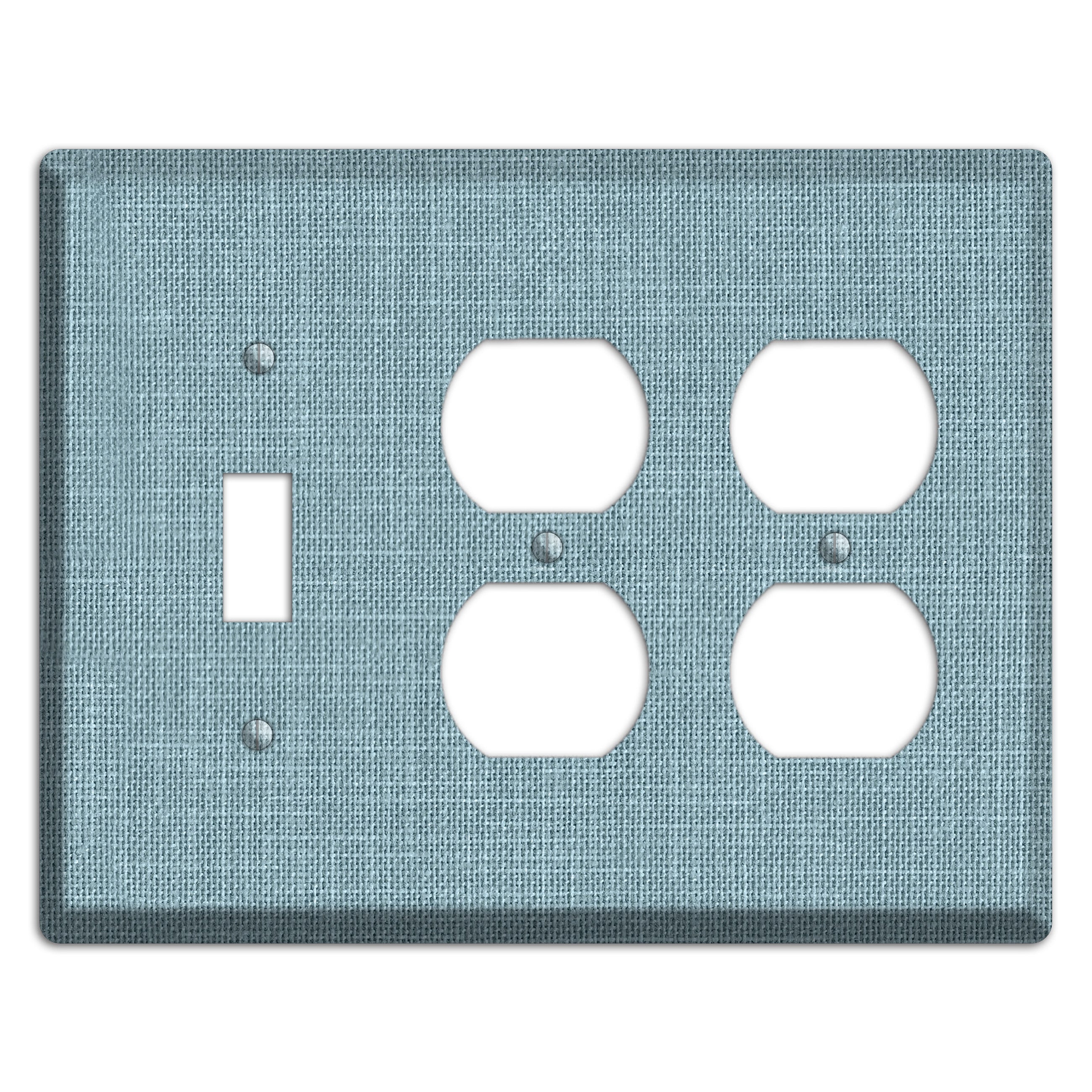 Linen Sky Toggle / 2 Duplex Wallplate