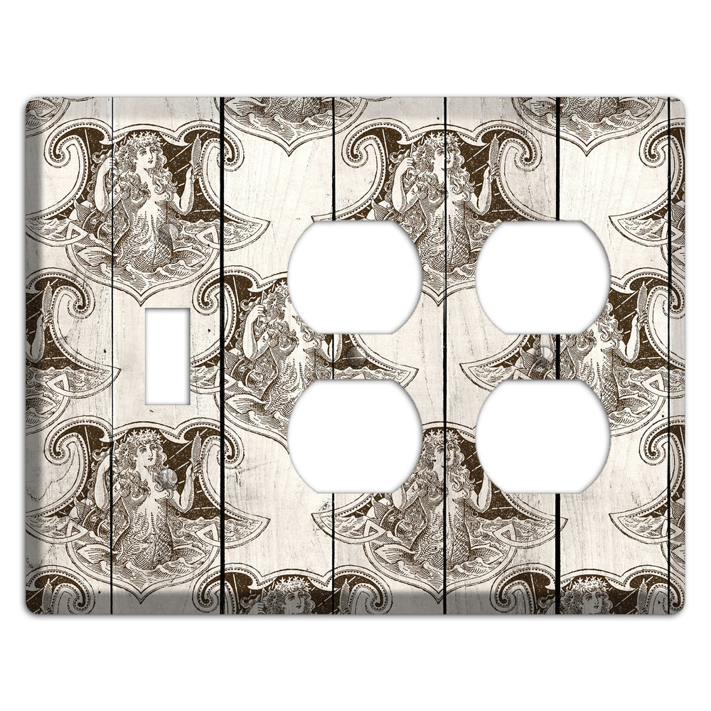 Mermaid‚Äôs Crest Toggle / 2 Duplex Wallplate
