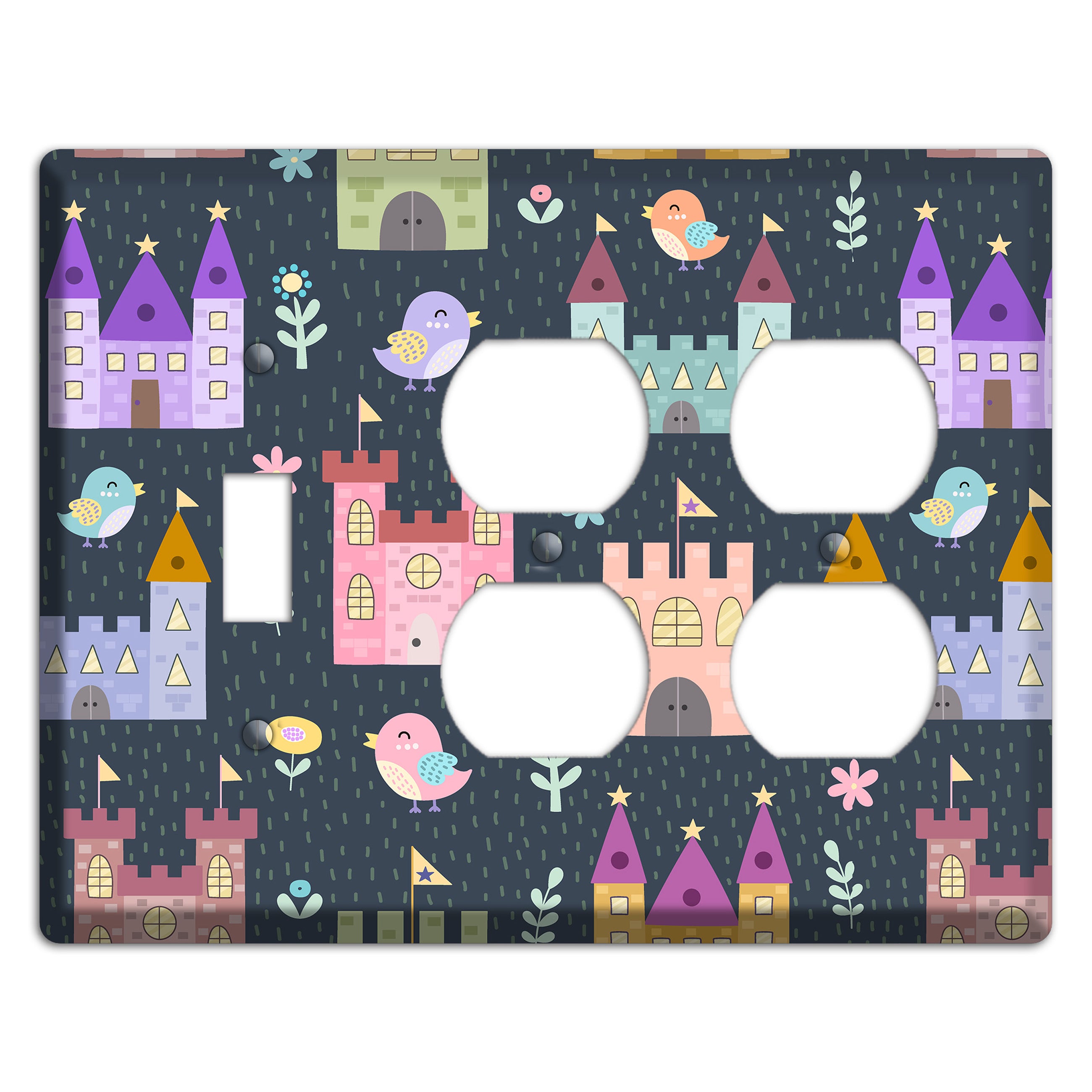 Castle Garden Toggle / 2 Duplex Wallplate
