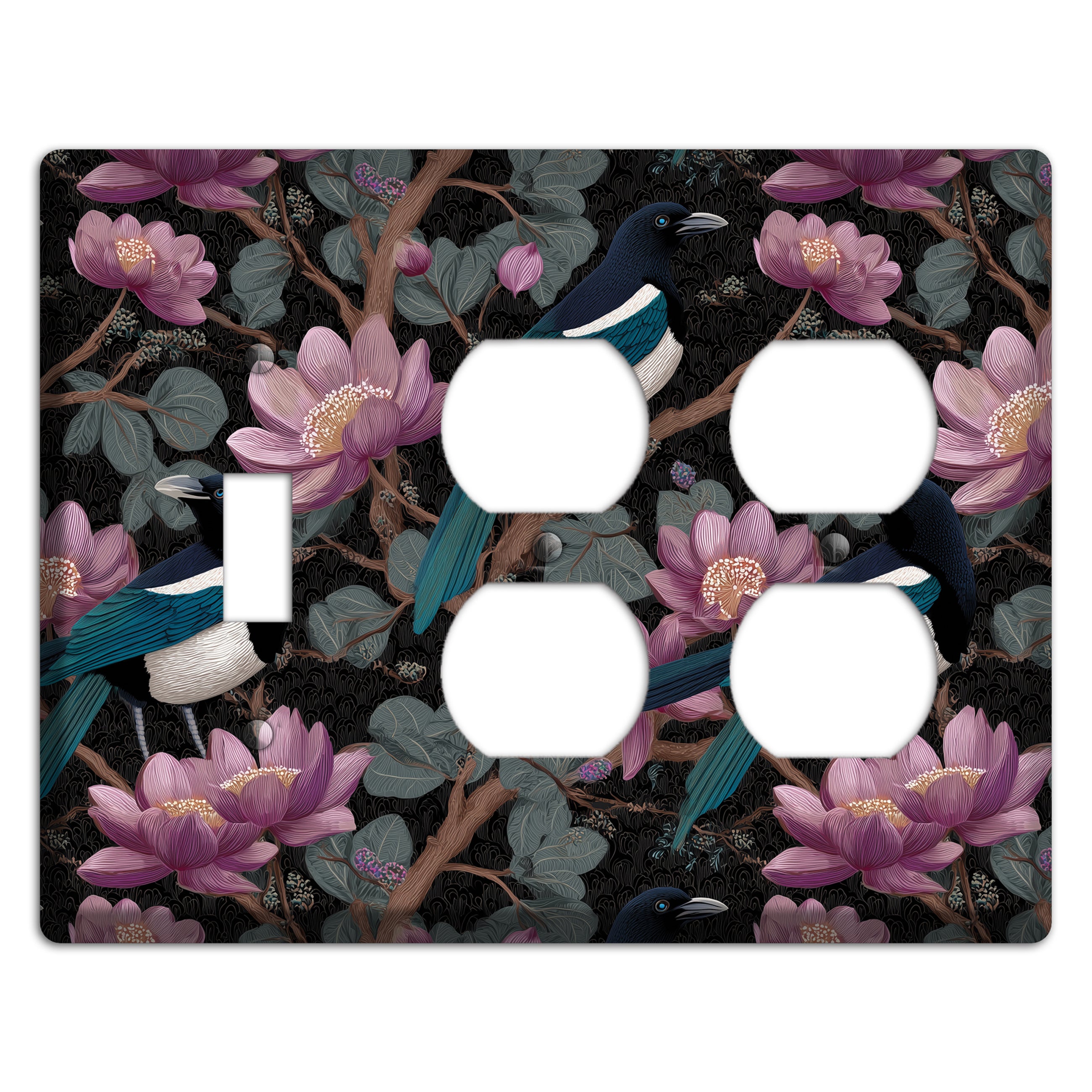 Magpie Moon Garden Toggle / 2 Duplex Wallplate