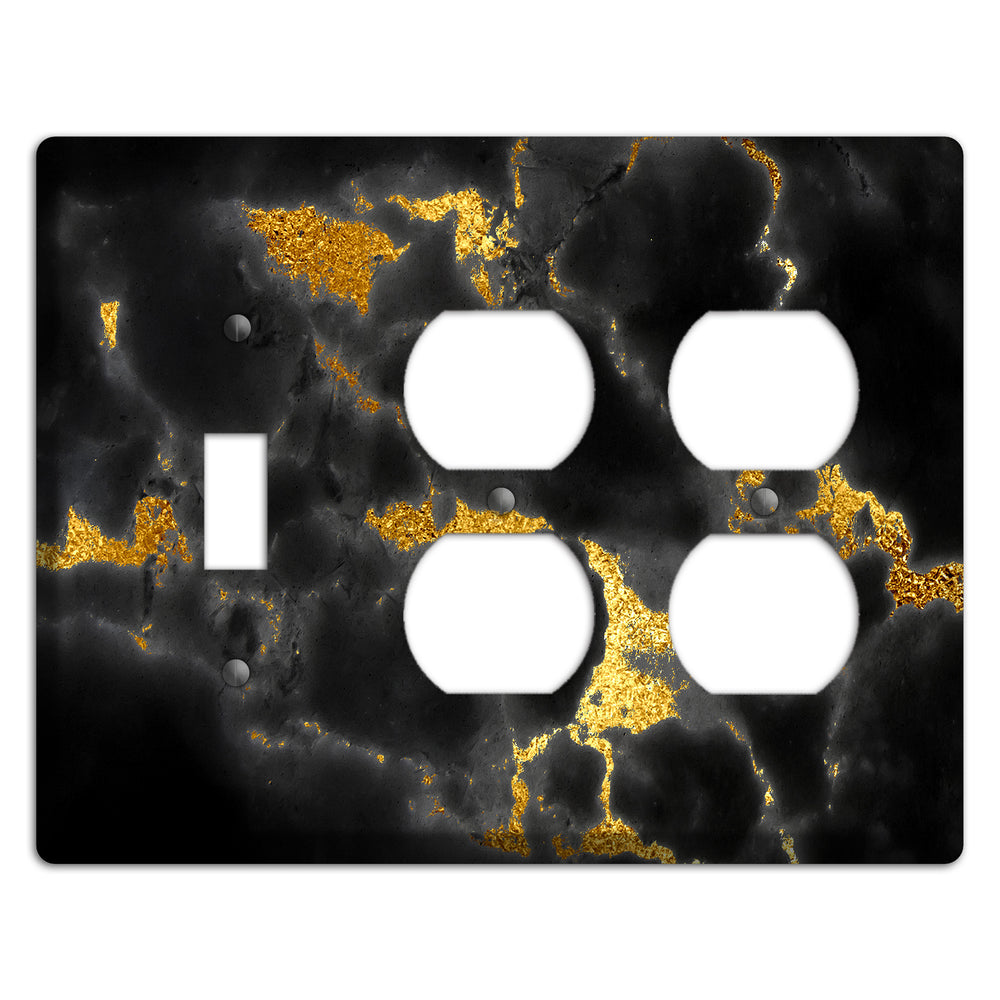 Equator Marble Toggle / 2 Duplex Wallplate