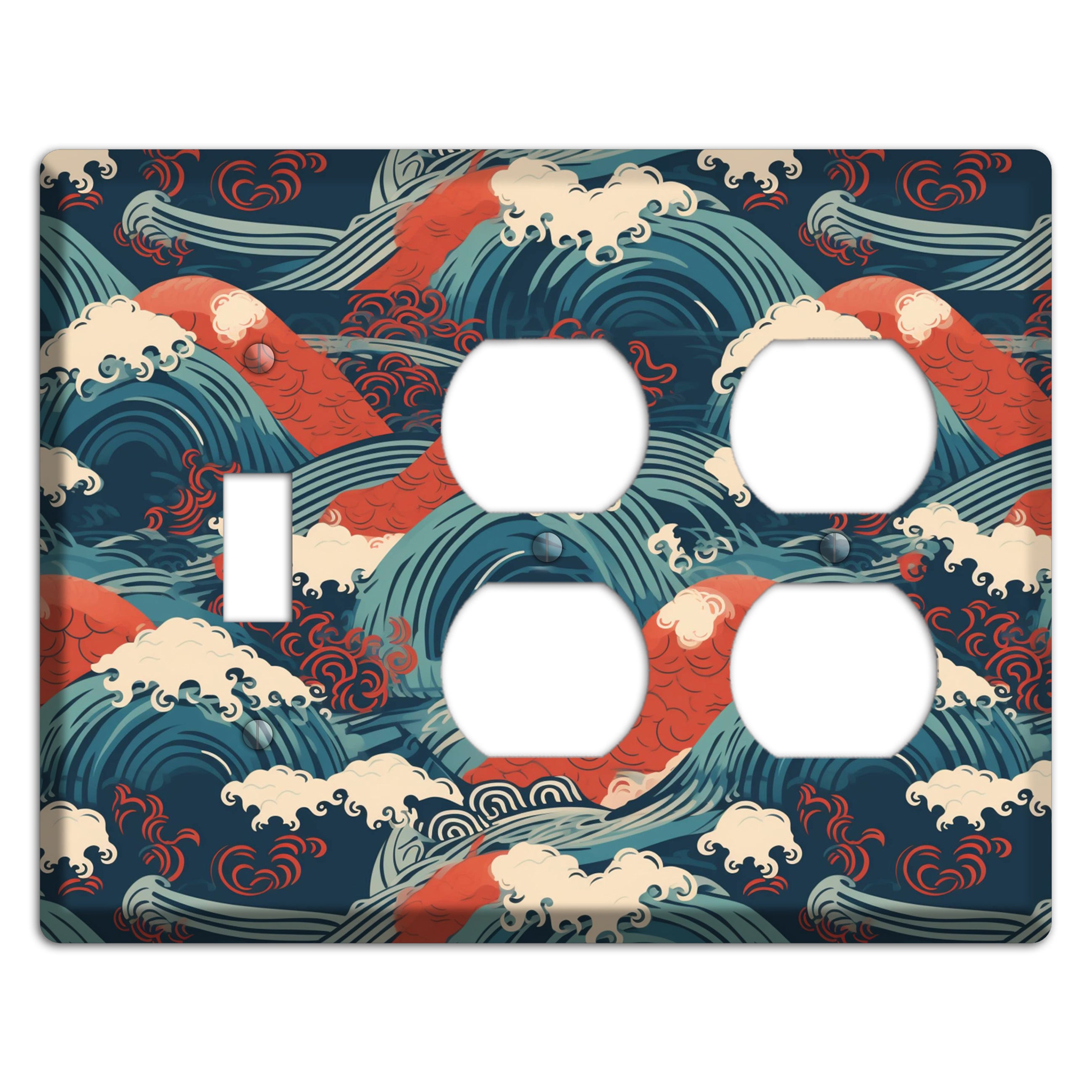 Koi & Tempest Toggle / 2 Duplex Wallplate