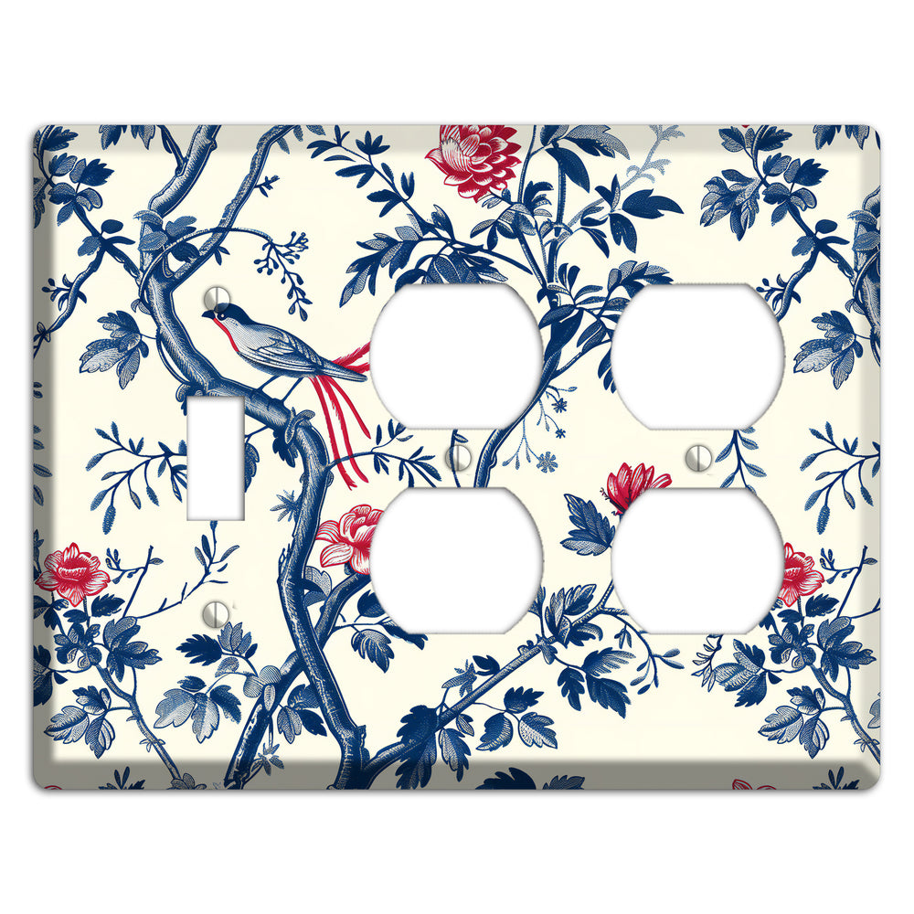 Crimson Wing Reverie Toggle / 2 Duplex Wallplate