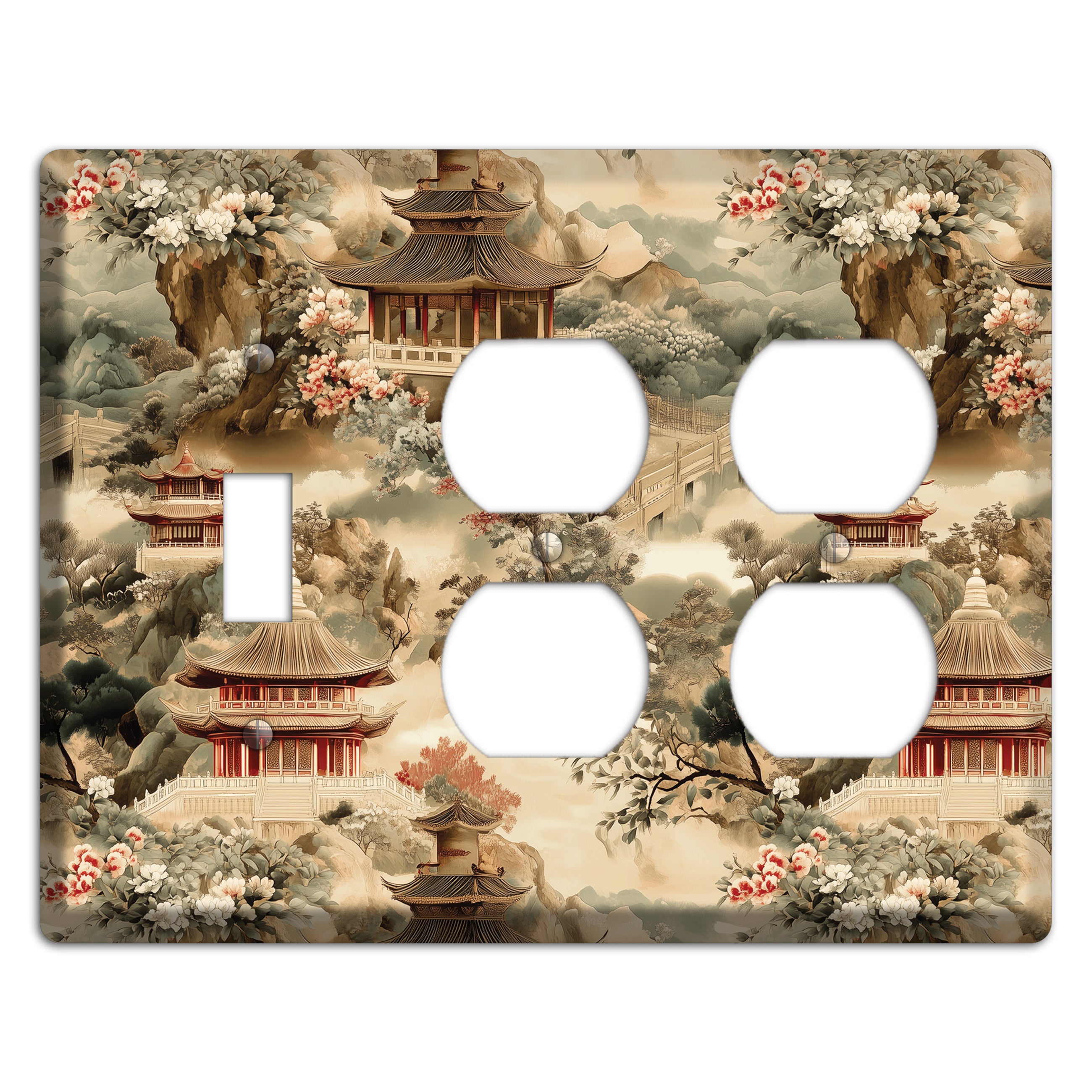 Jade Mountain Reverie Toggle / 2 Duplex Wallplate