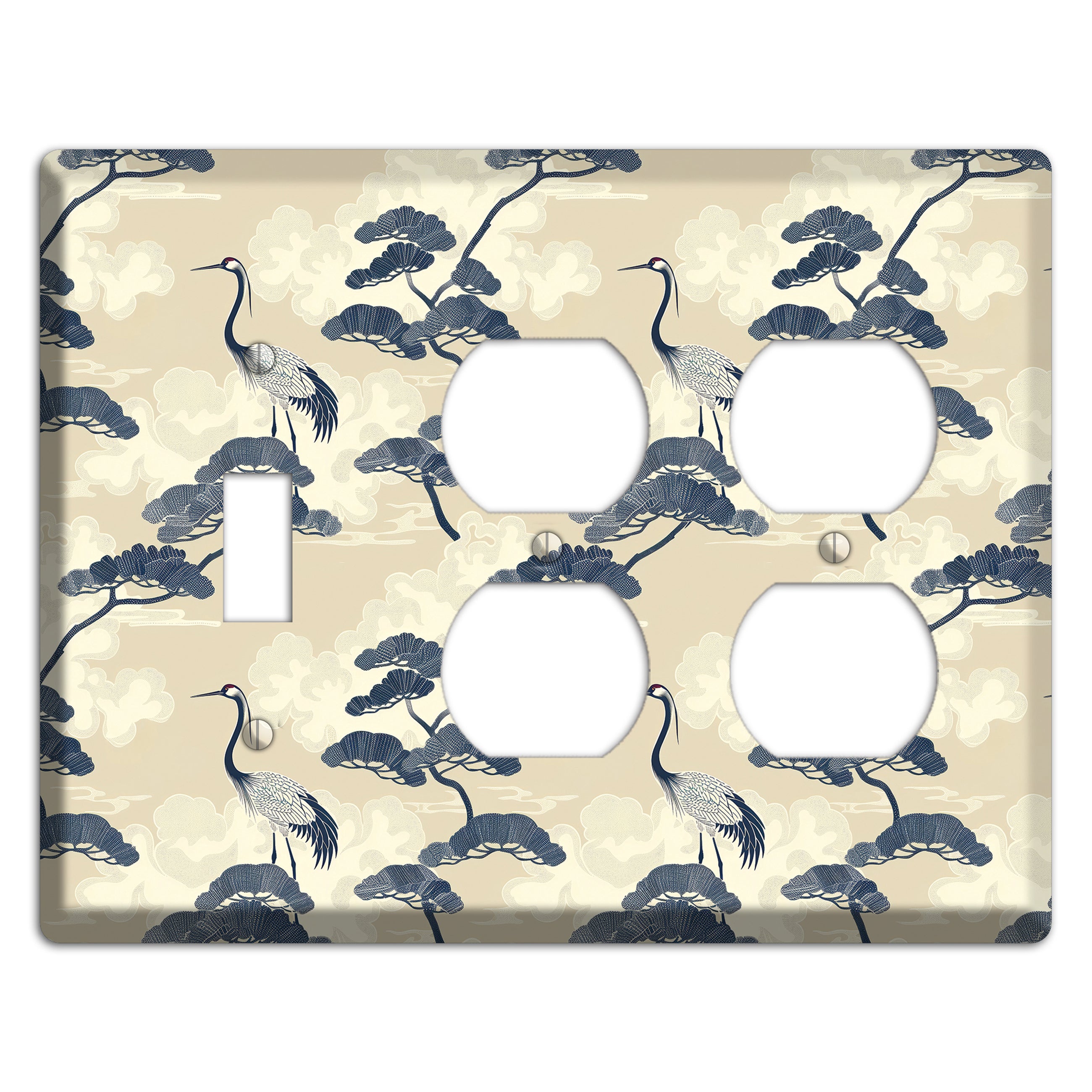 Indigo Pine Serenity Toggle / 2 Duplex Wallplate
