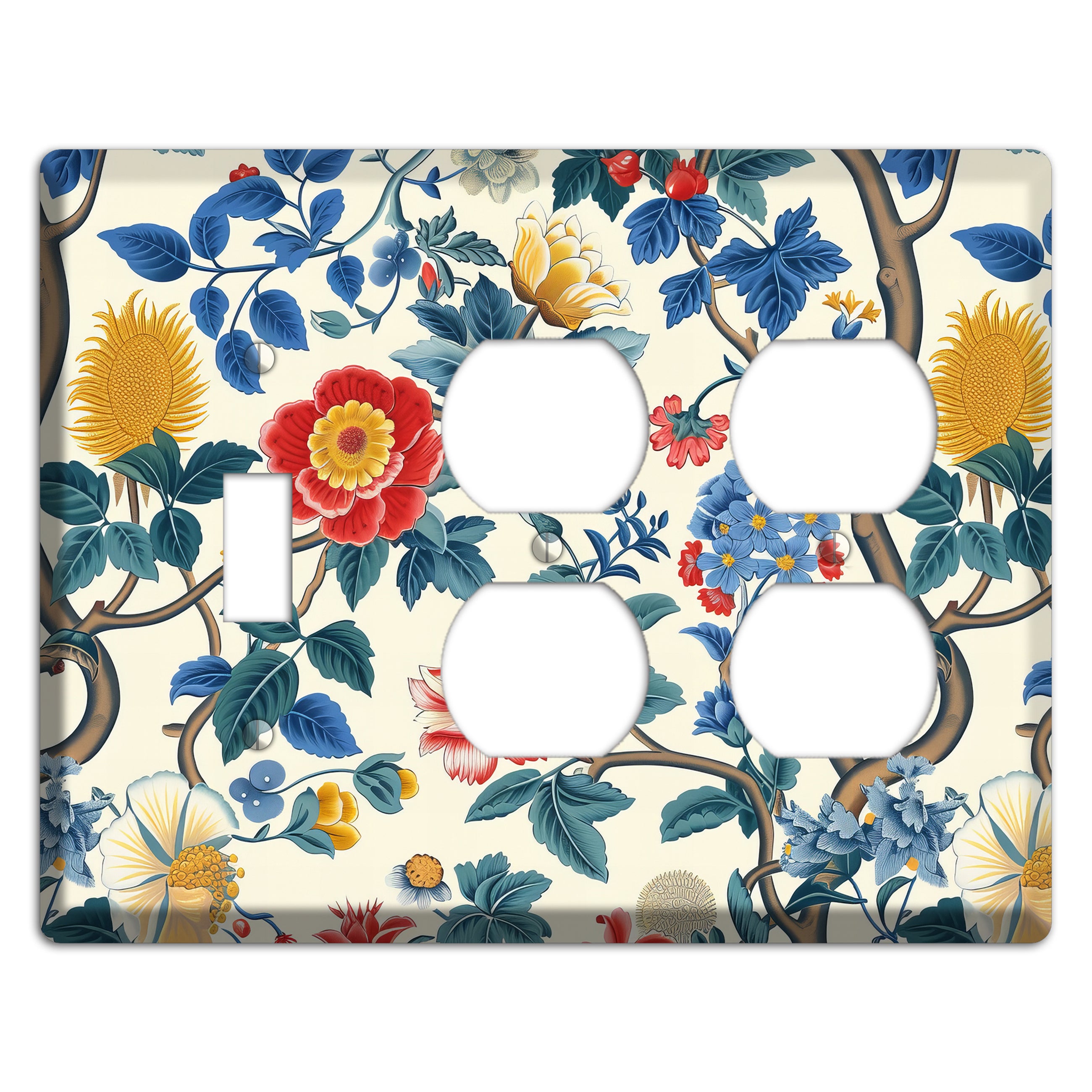 Tangled Bloom Tapestry Toggle / 2 Duplex Wallplate