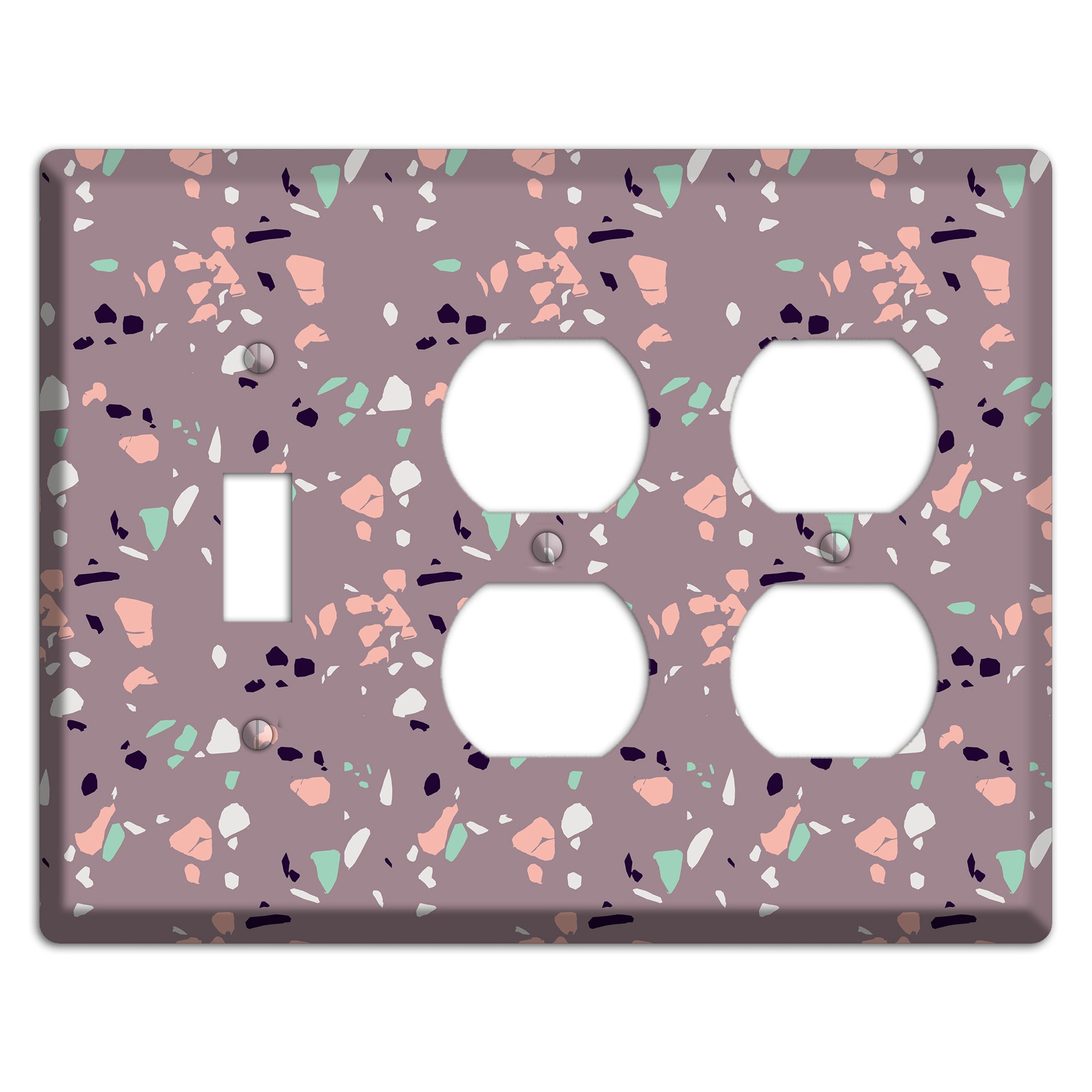 Orchid Dust Toggle / 2 Duplex Wallplate
