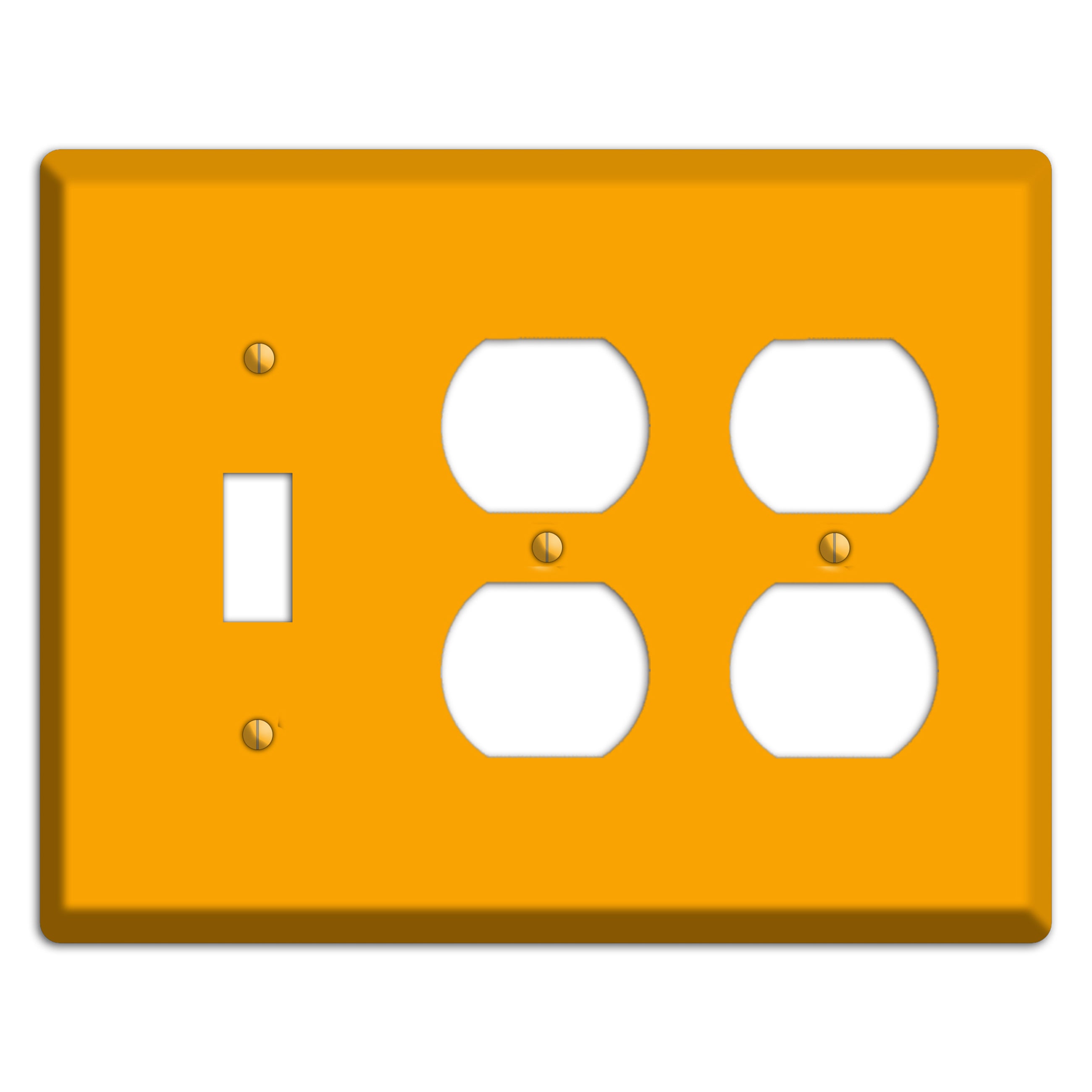 Baxter Mustard Toggle / 2 Duplex Wallplate