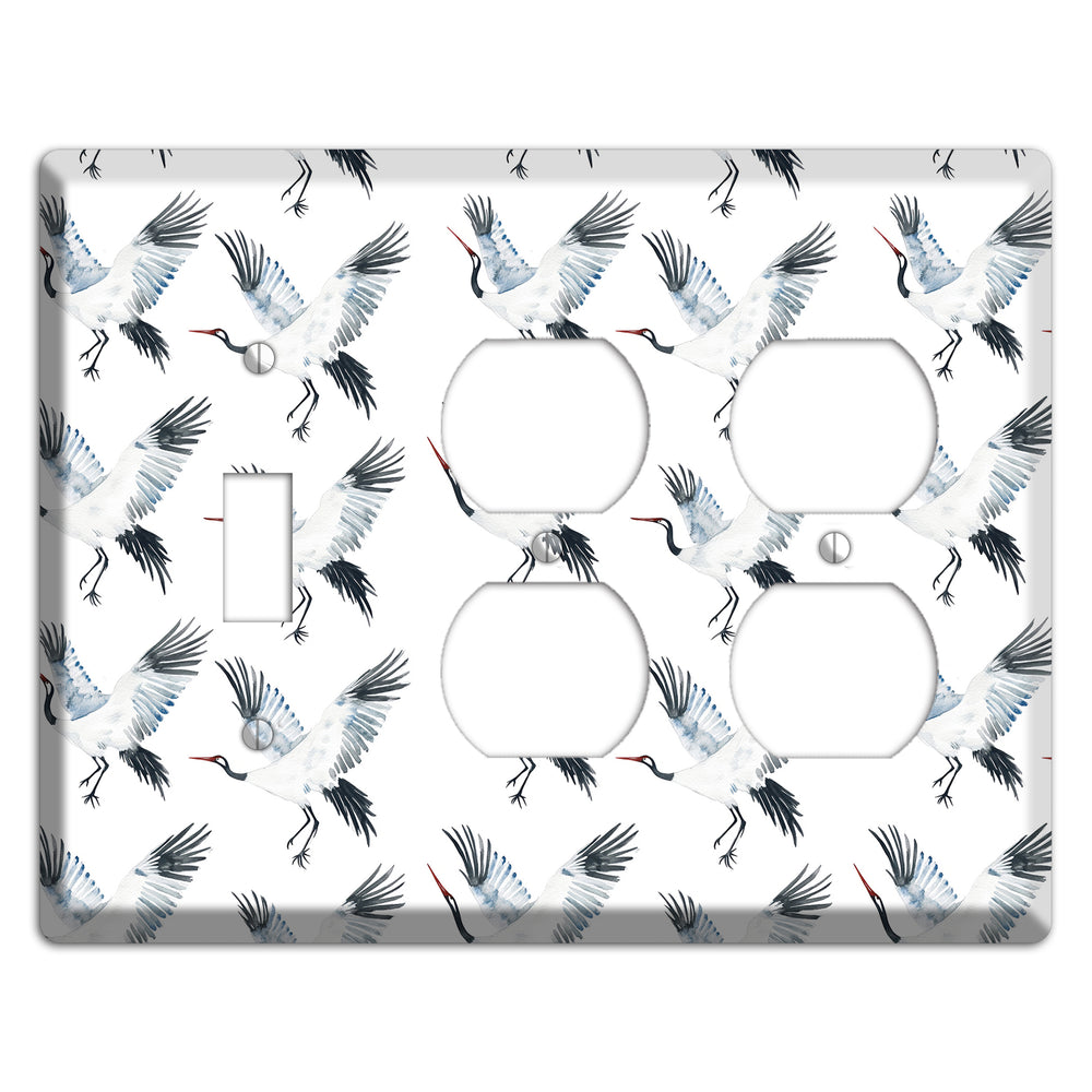 Silver Wing Ascent Toggle / 2 Duplex Wallplate