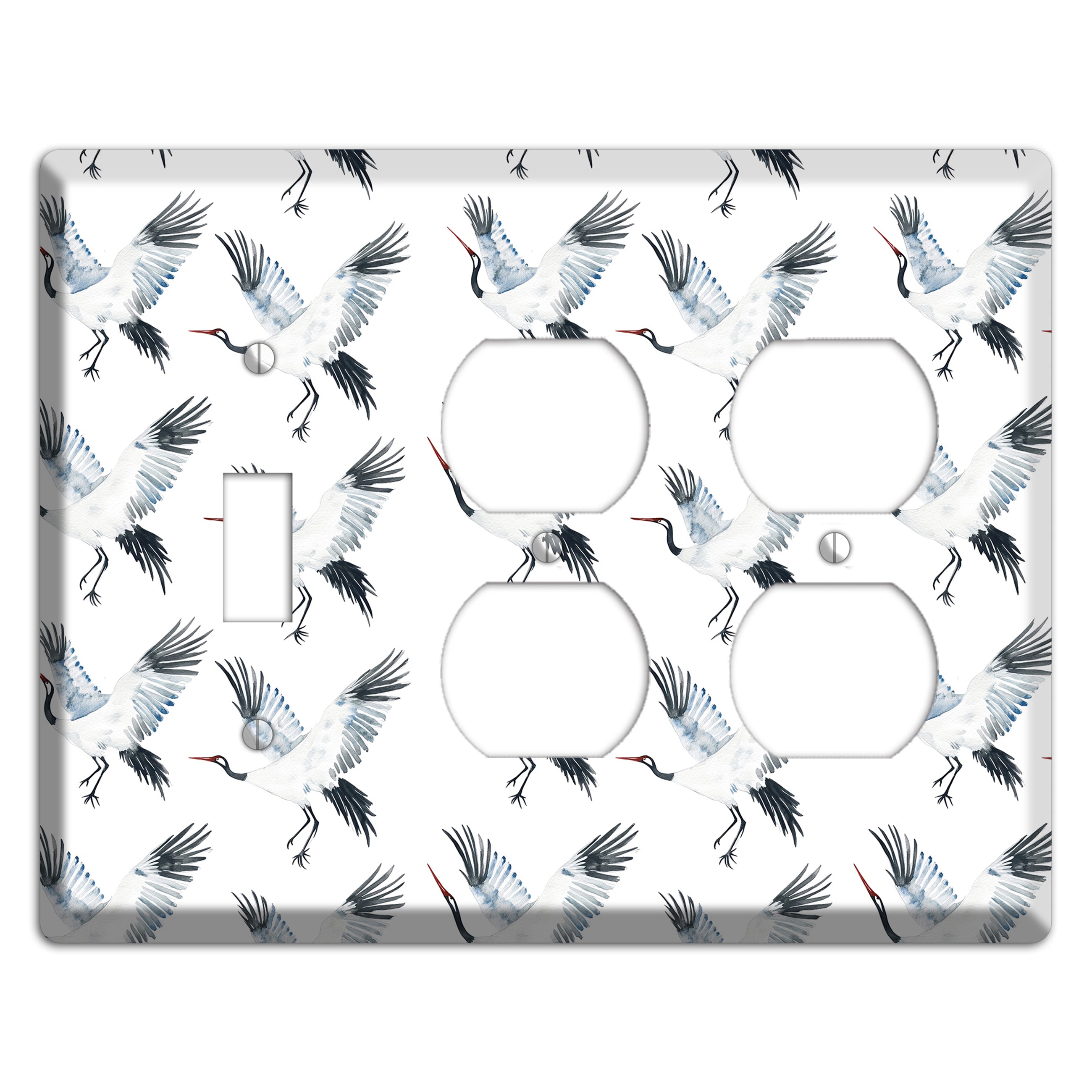 Silver Wing Ascent Toggle / 2 Duplex Wallplate