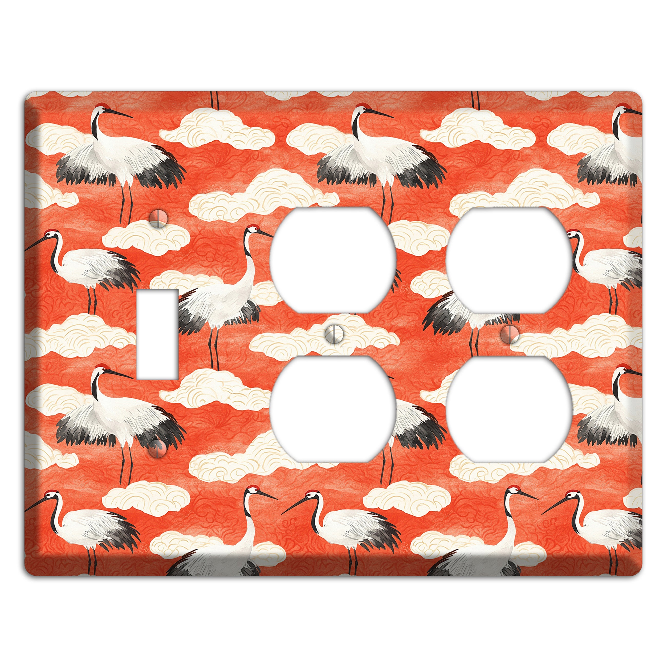 Vermillion Cloud Ceremony Toggle / 2 Duplex Wallplate