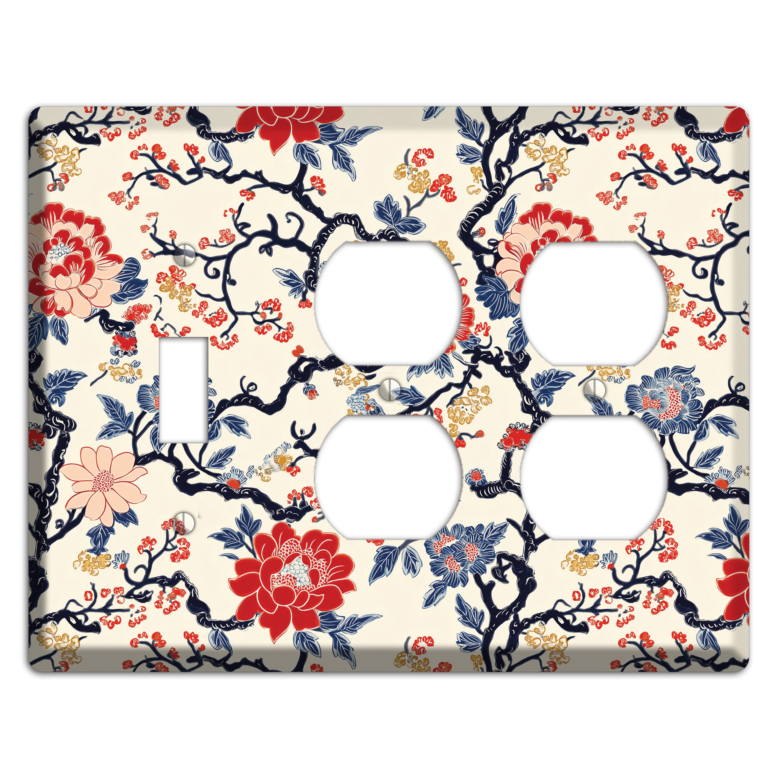 Crimson Branch Reverie Toggle / 2 Duplex Wallplate