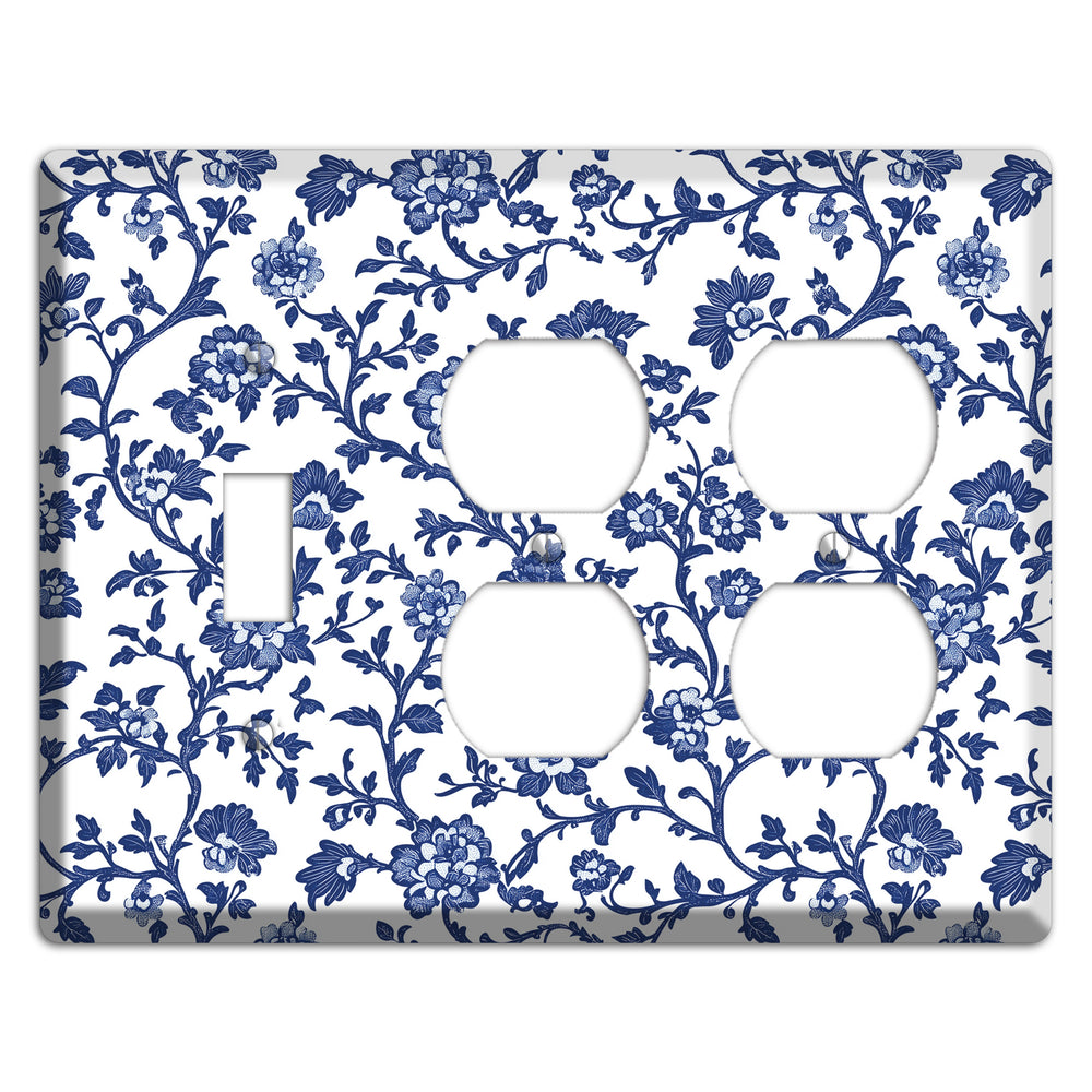 Porcelain Vine Reverie Toggle / 2 Duplex Wallplate