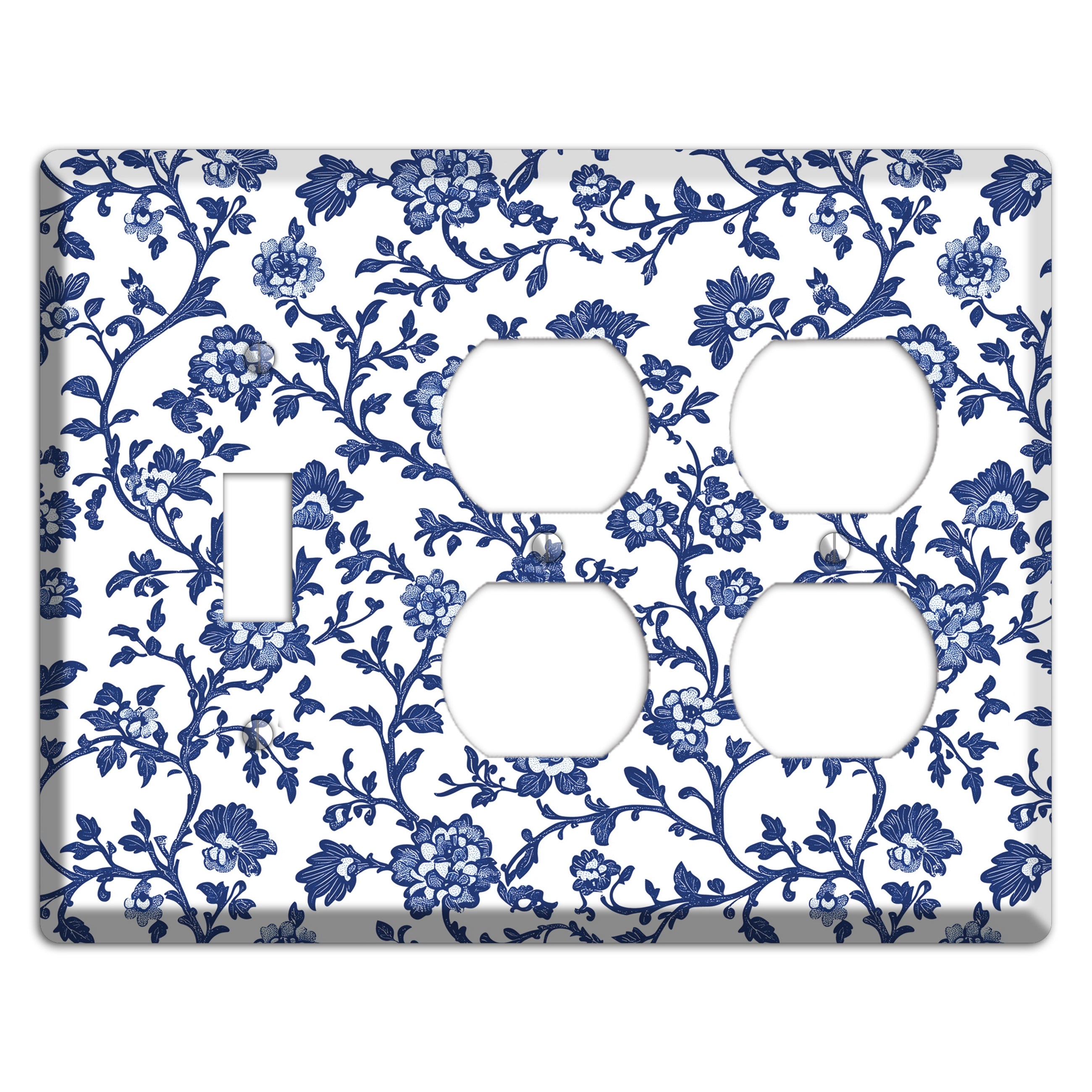 Porcelain Vine Reverie Toggle / 2 Duplex Wallplate