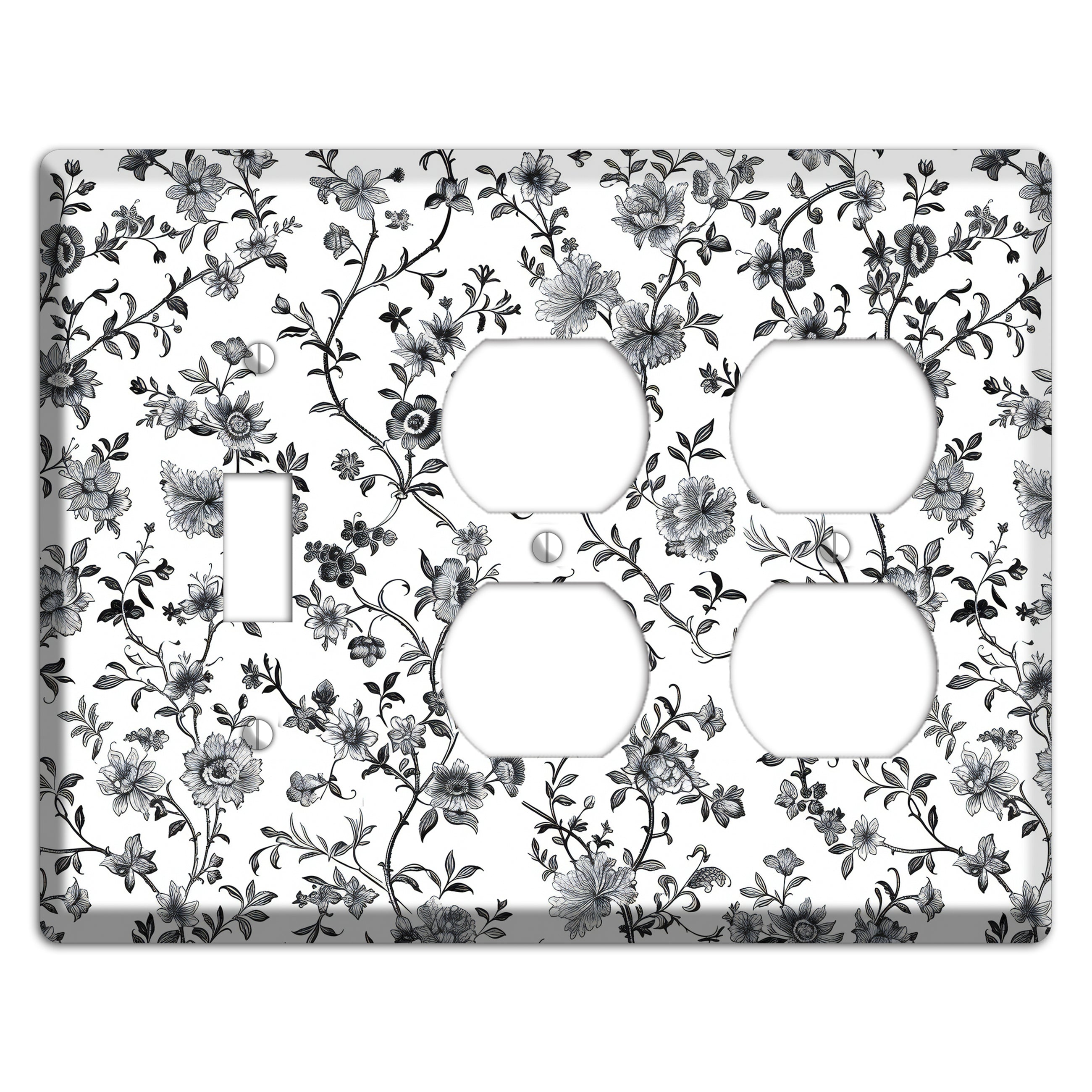 Ink & Ivory Thicket Toggle / 2 Duplex Wallplate