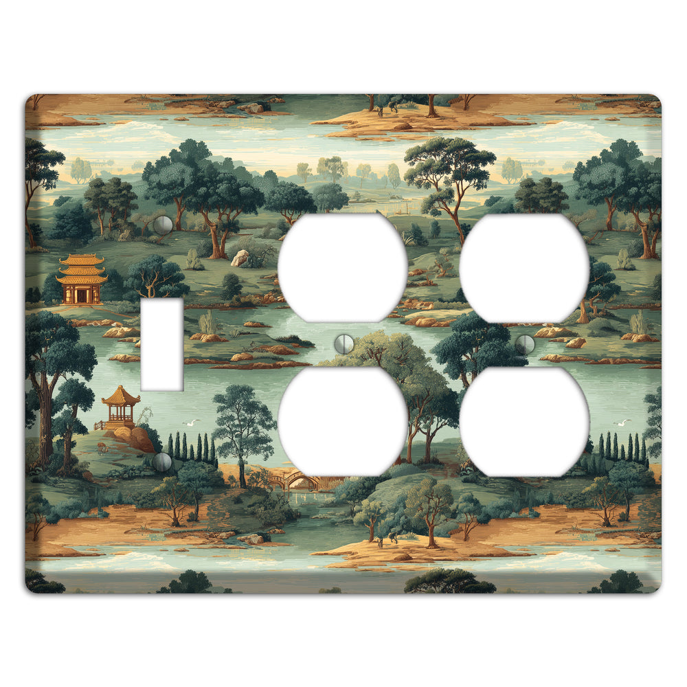 Pavilion and Stream Toggle / 2 Duplex Wallplate
