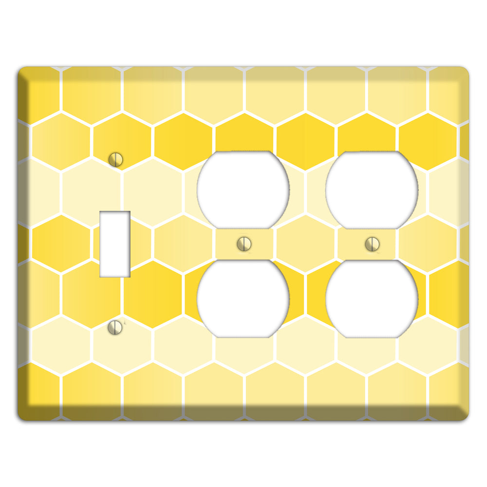 Golden Comb Drift Toggle / 2 Duplex Wallplate