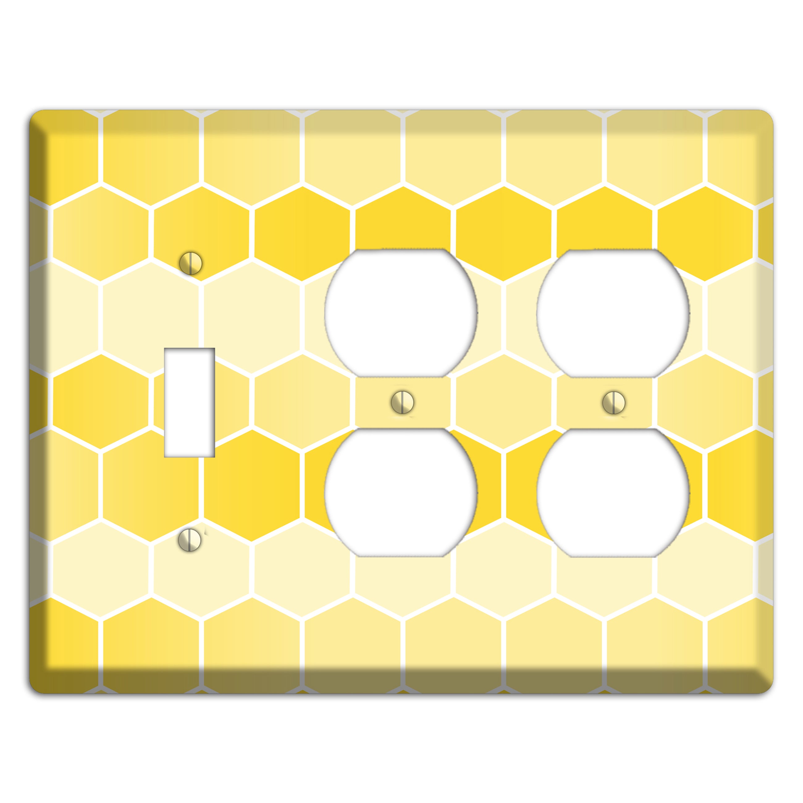 Golden Comb Drift Toggle / 2 Duplex Wallplate